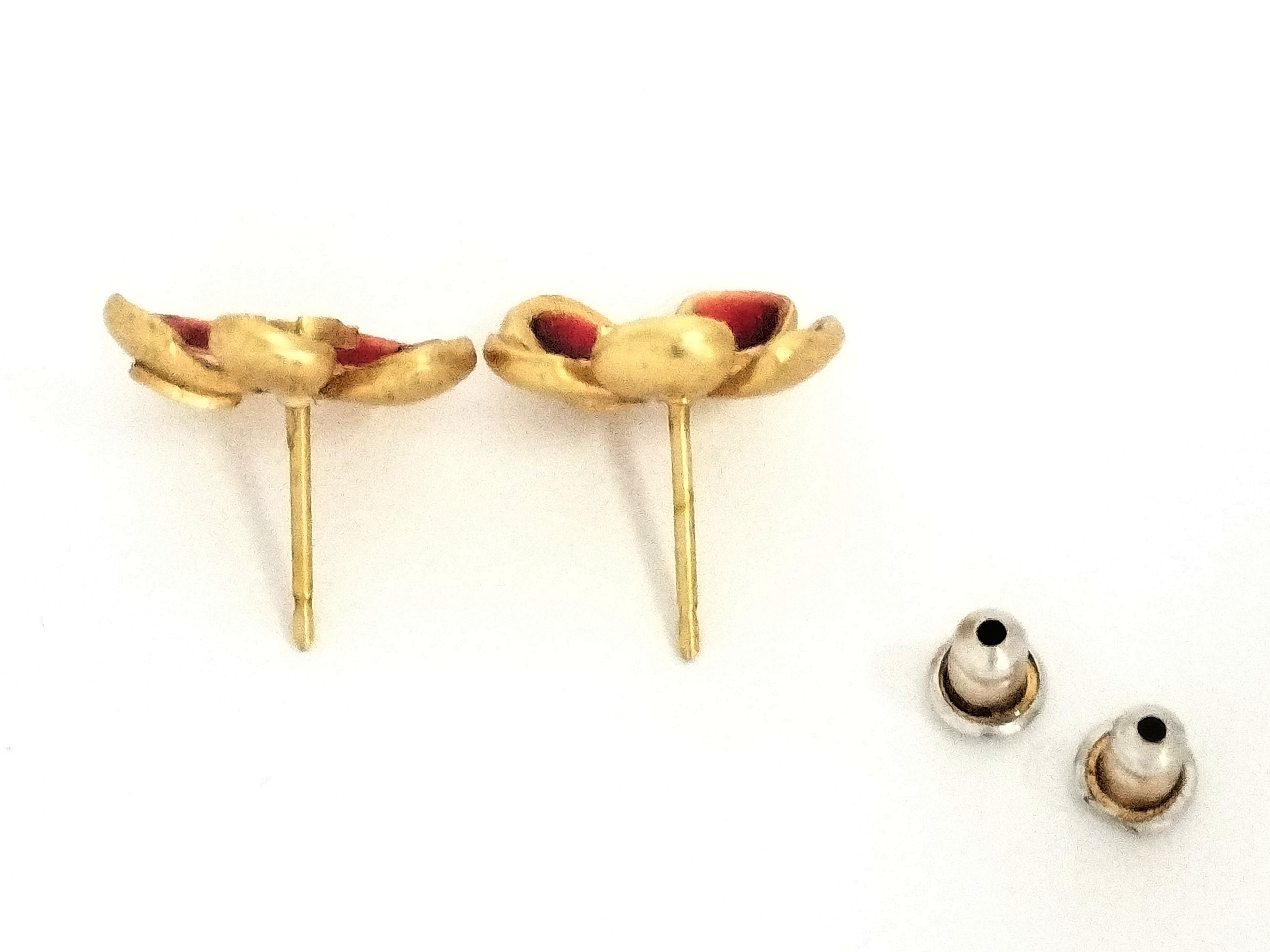 Coco Camellia Gold Earrings — view 2