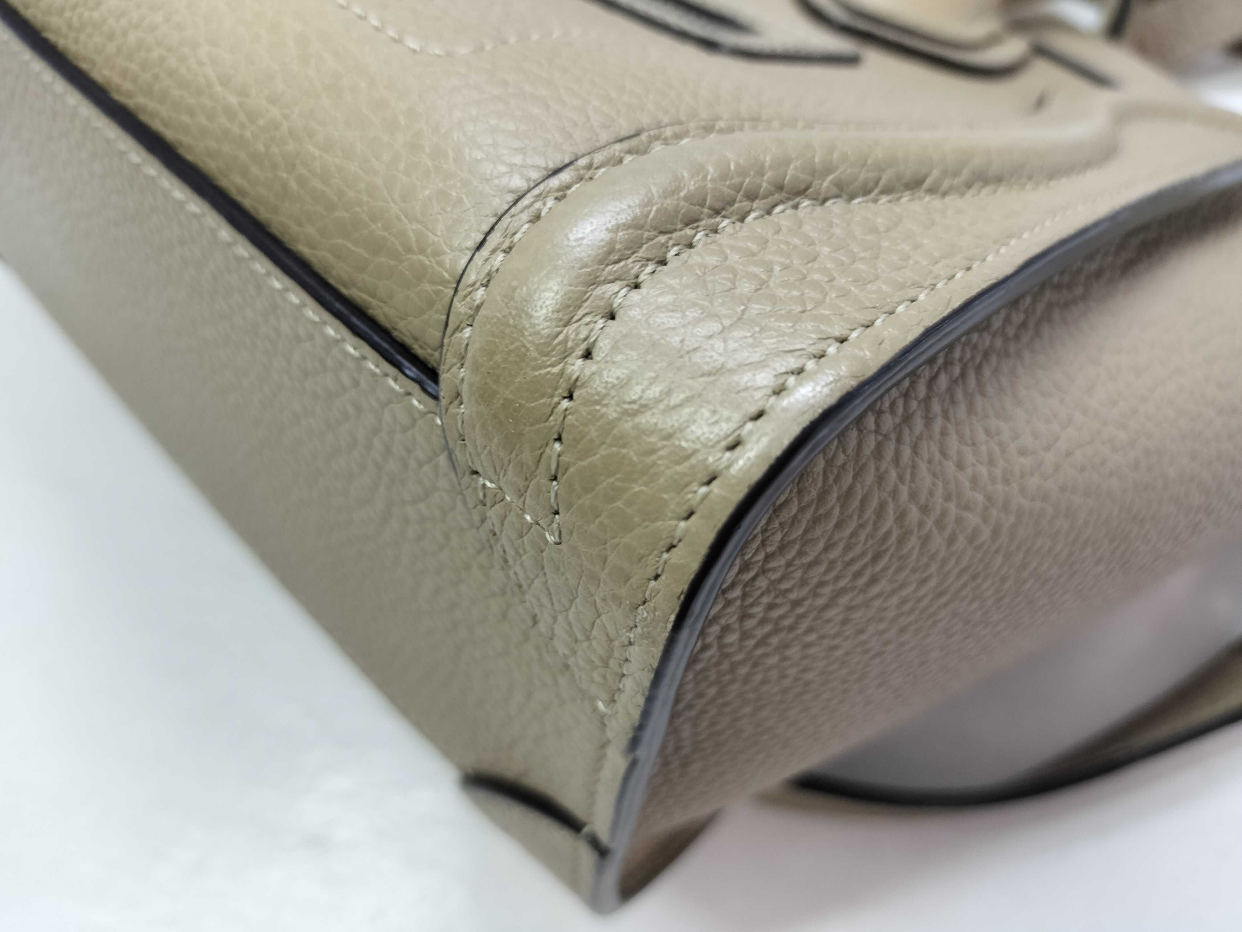 Luggage Nano Shopper Leather Handbag — view 7