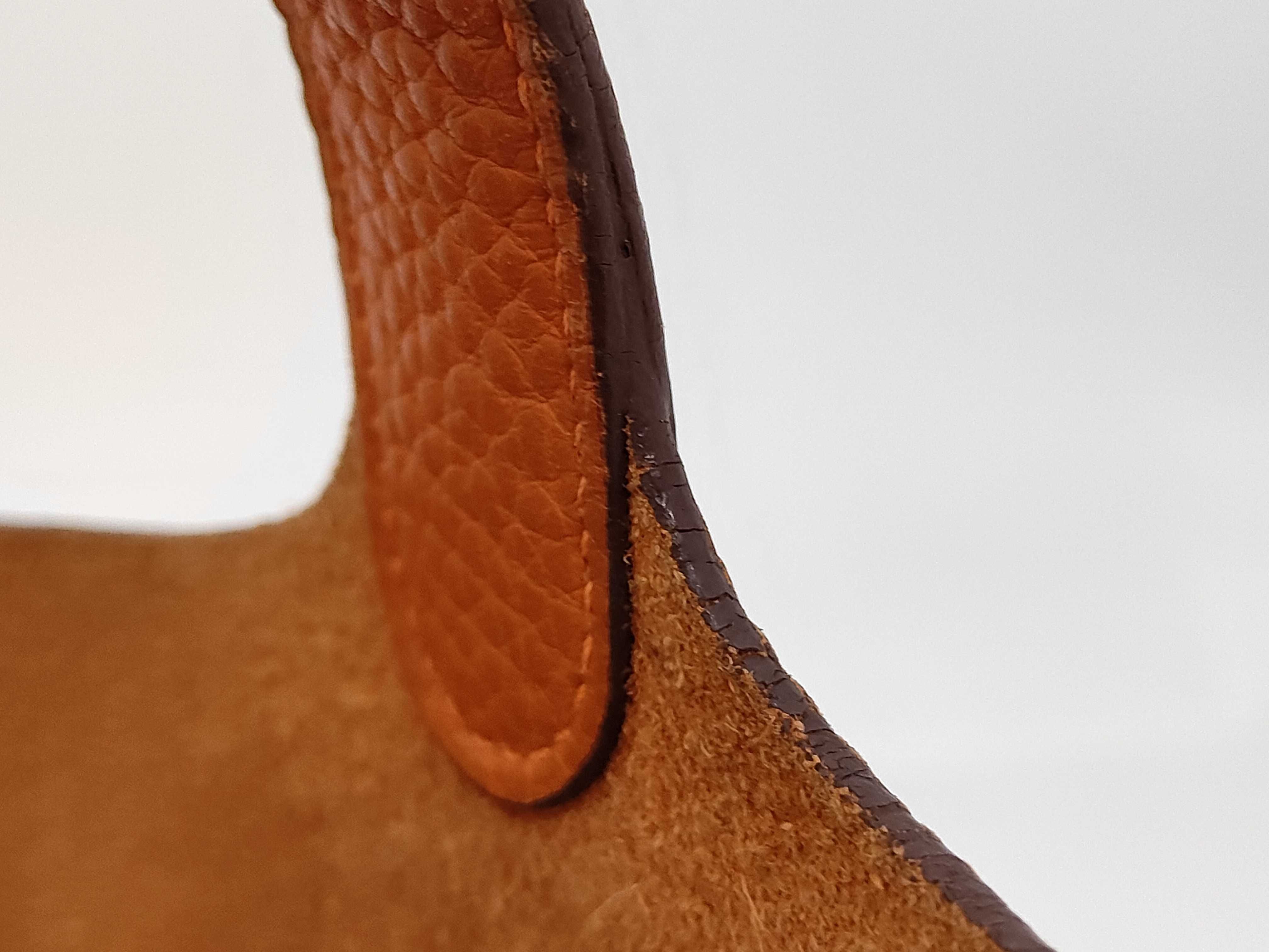 Picotan H stamp orange handbag — view 3
