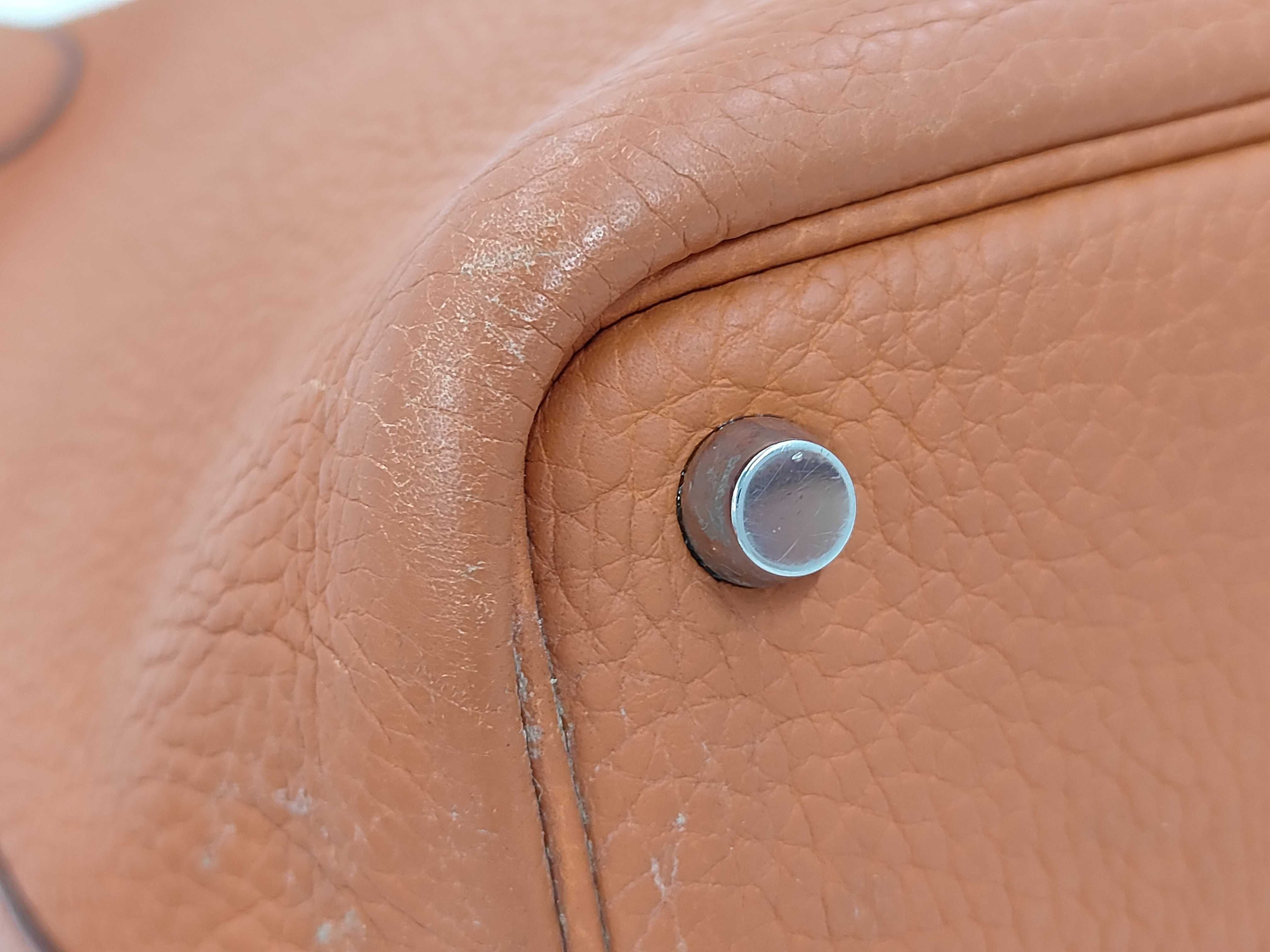 Picotan H stamp orange handbag — view 7