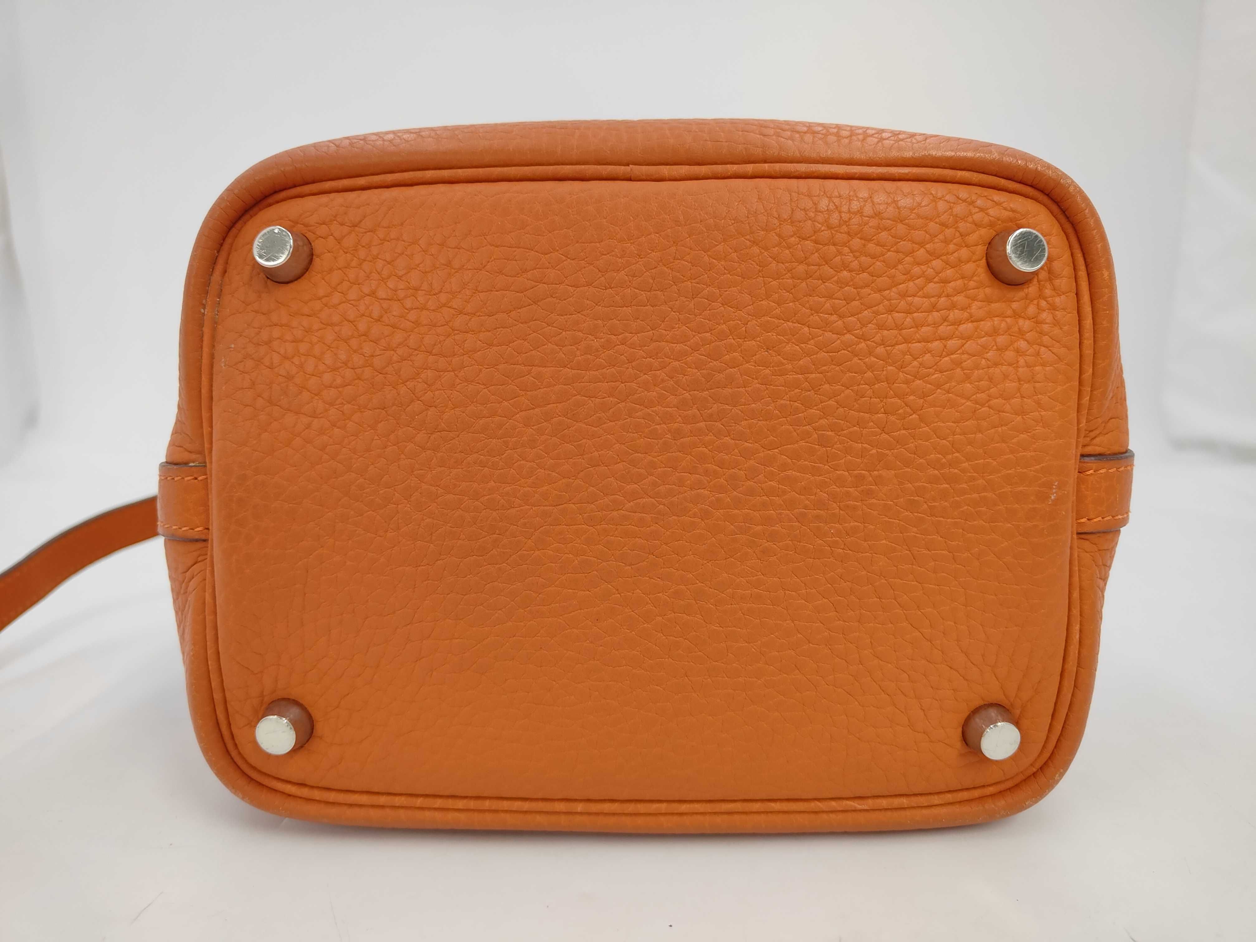 Picotan H stamp orange handbag — view 8