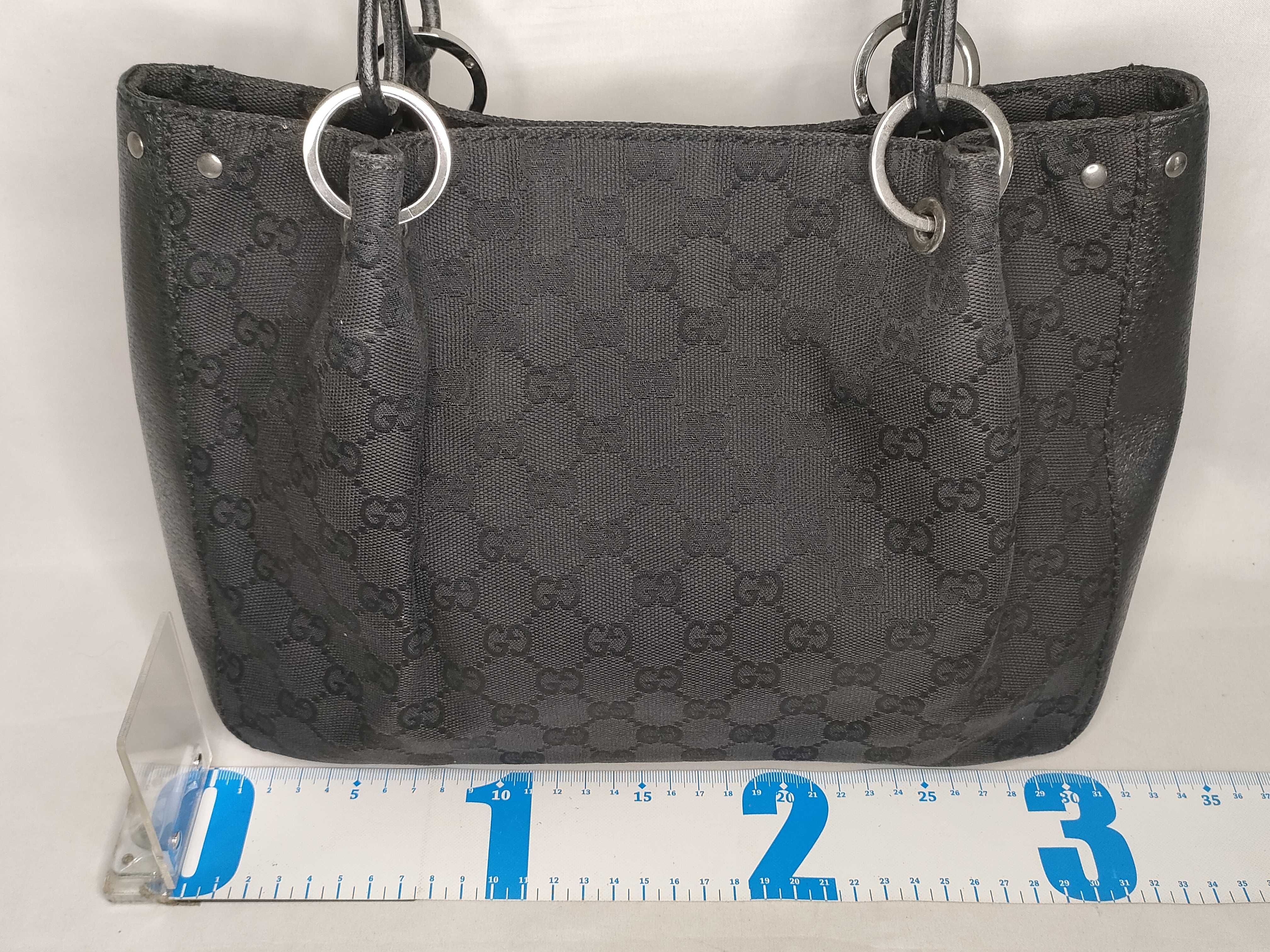 GG Canvas Tote Bag (Black) — view 2