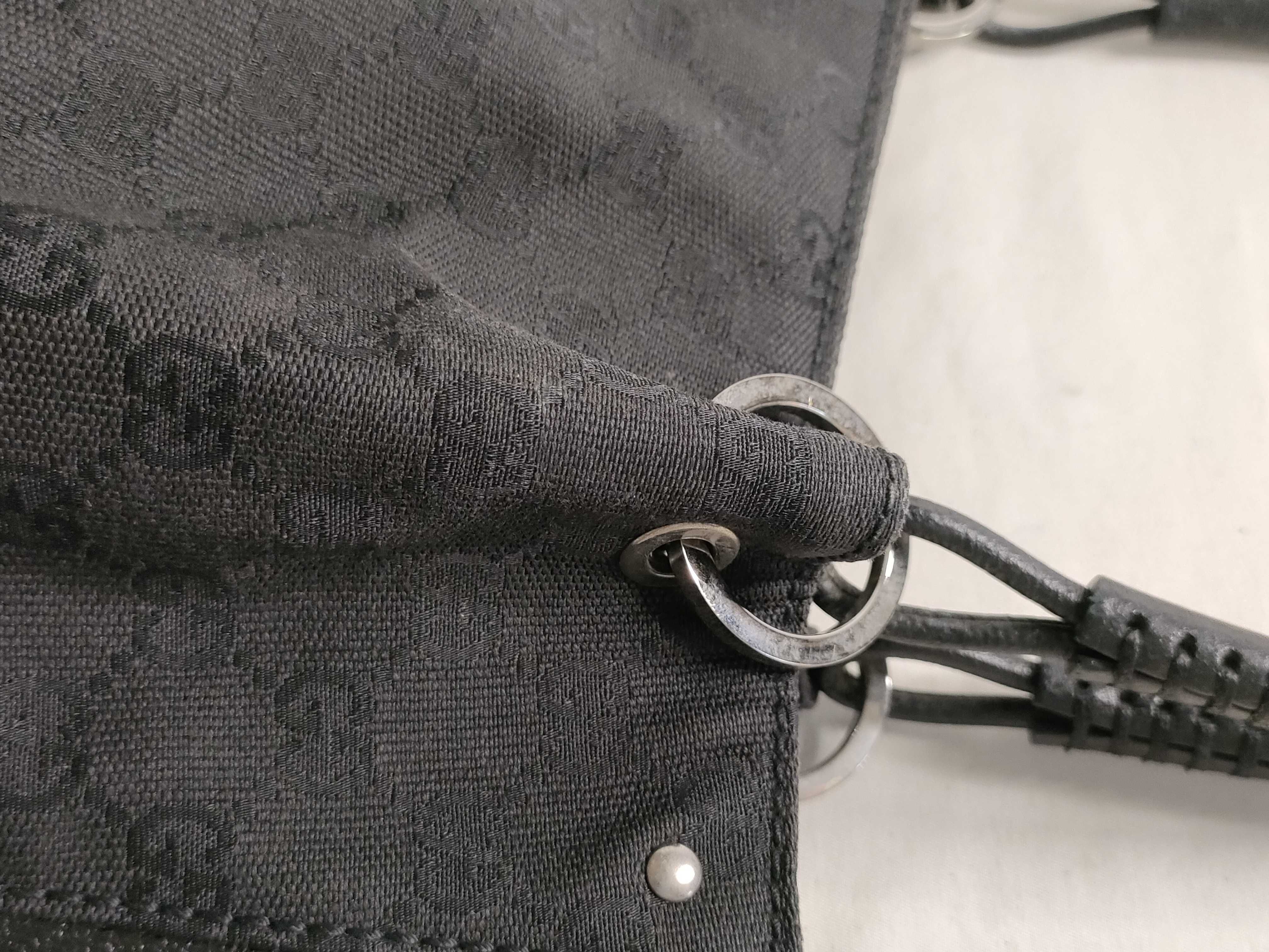 GG Canvas Tote Bag (Black) — view 5