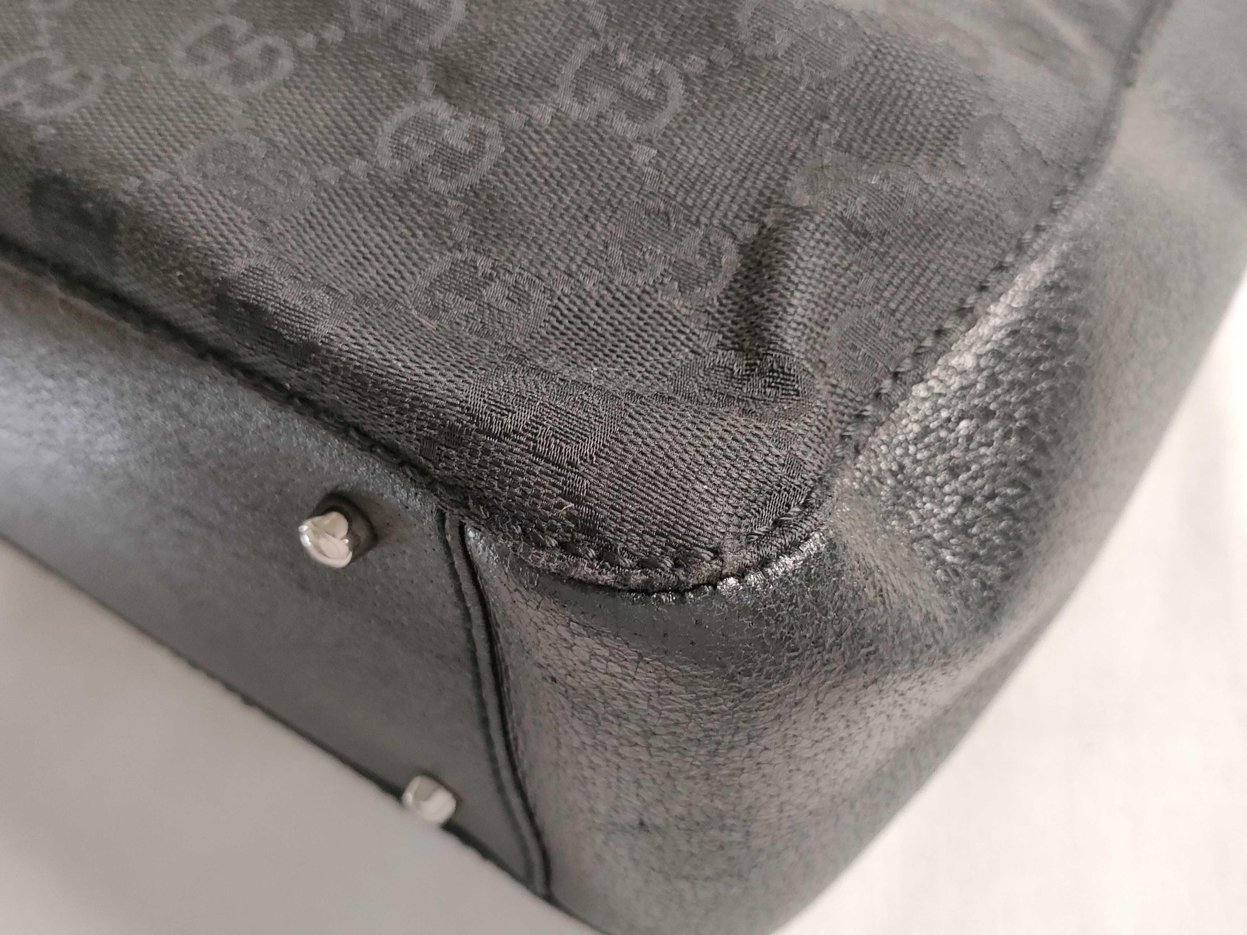 GG Canvas Tote Bag (Black) — view 6