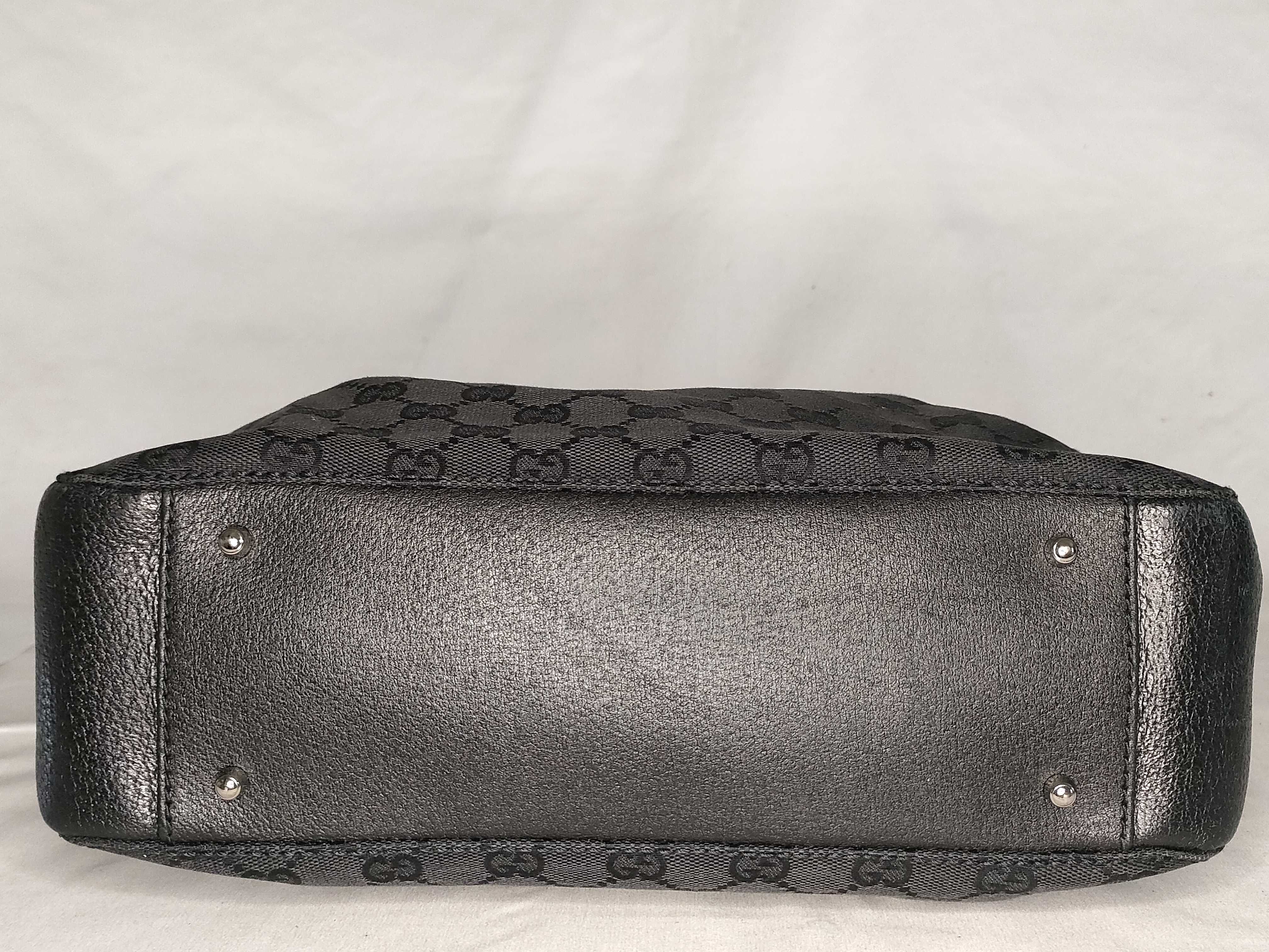 GG Canvas Tote Bag (Black) — view 7