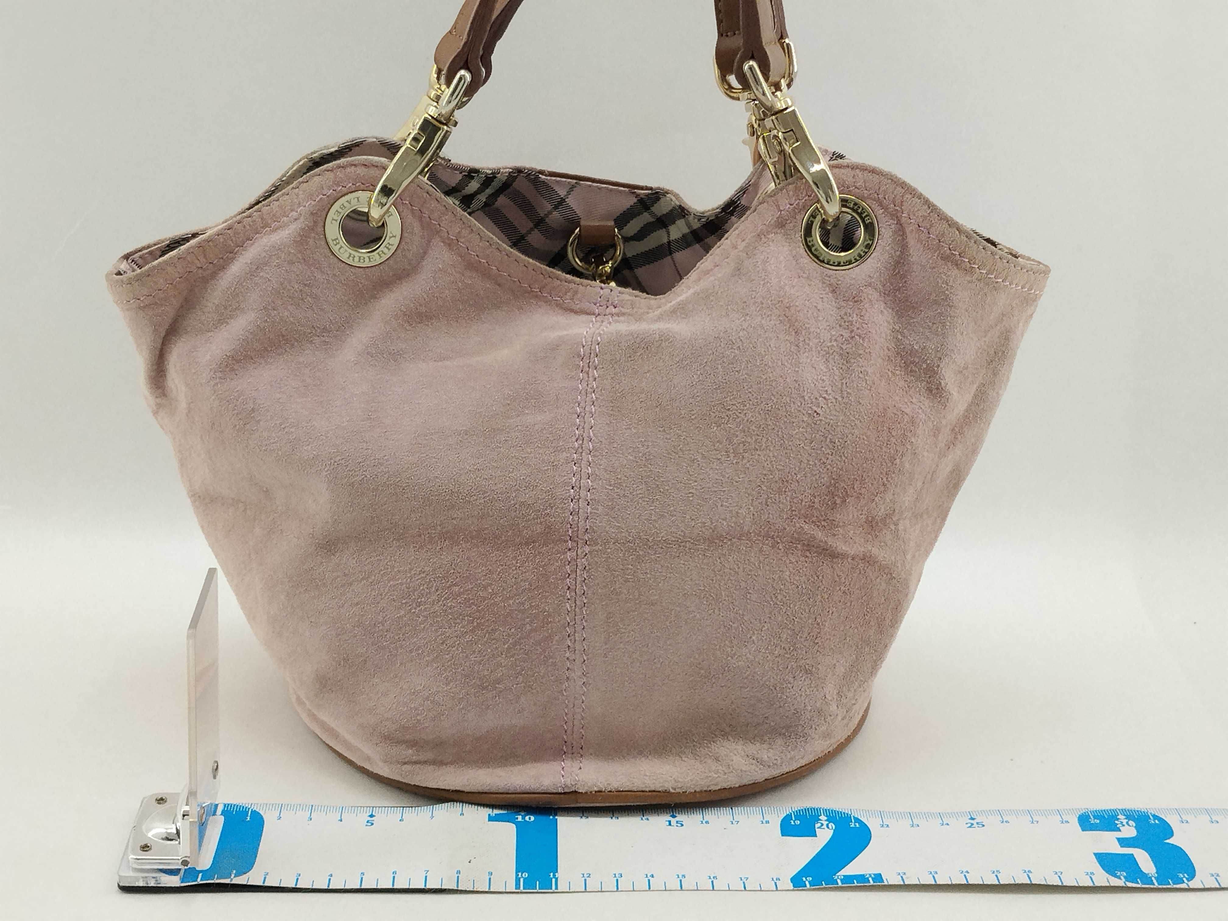 Blue Label Burberry Reversible Check Bag Handbag — view 2