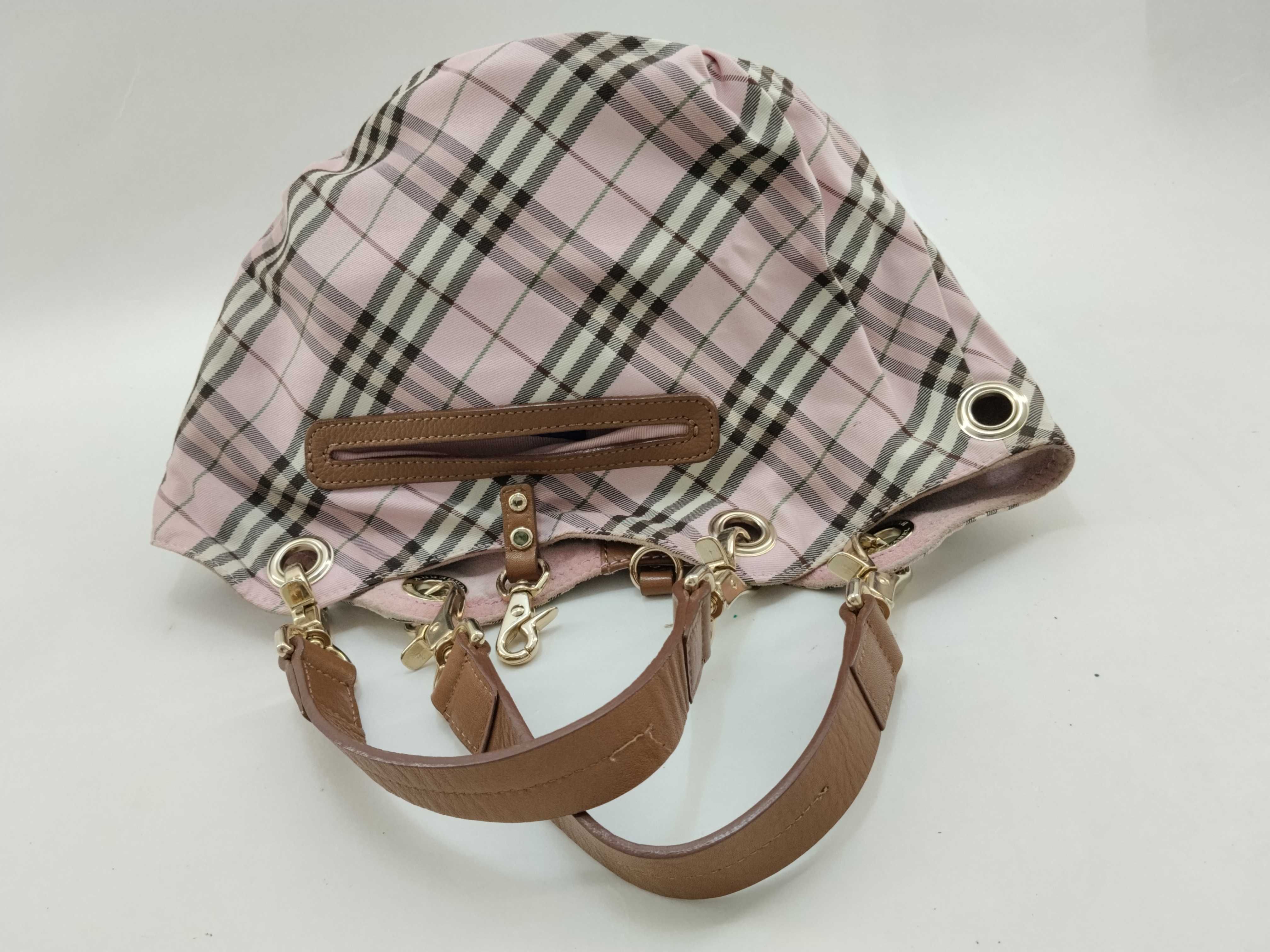 Blue Label Burberry Reversible Check Bag Handbag — view 14