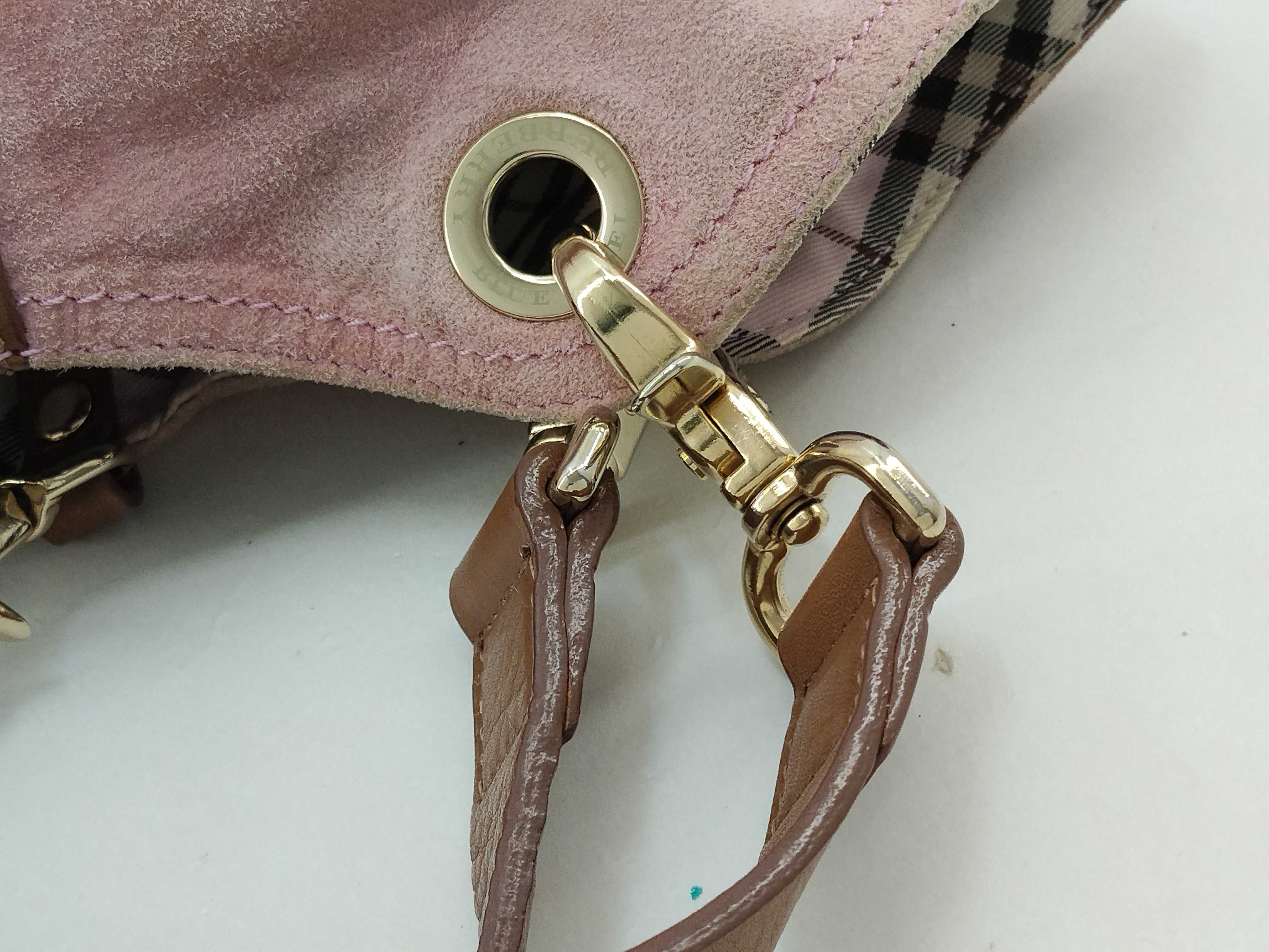 Blue Label Burberry Reversible Check Bag Handbag — view 7