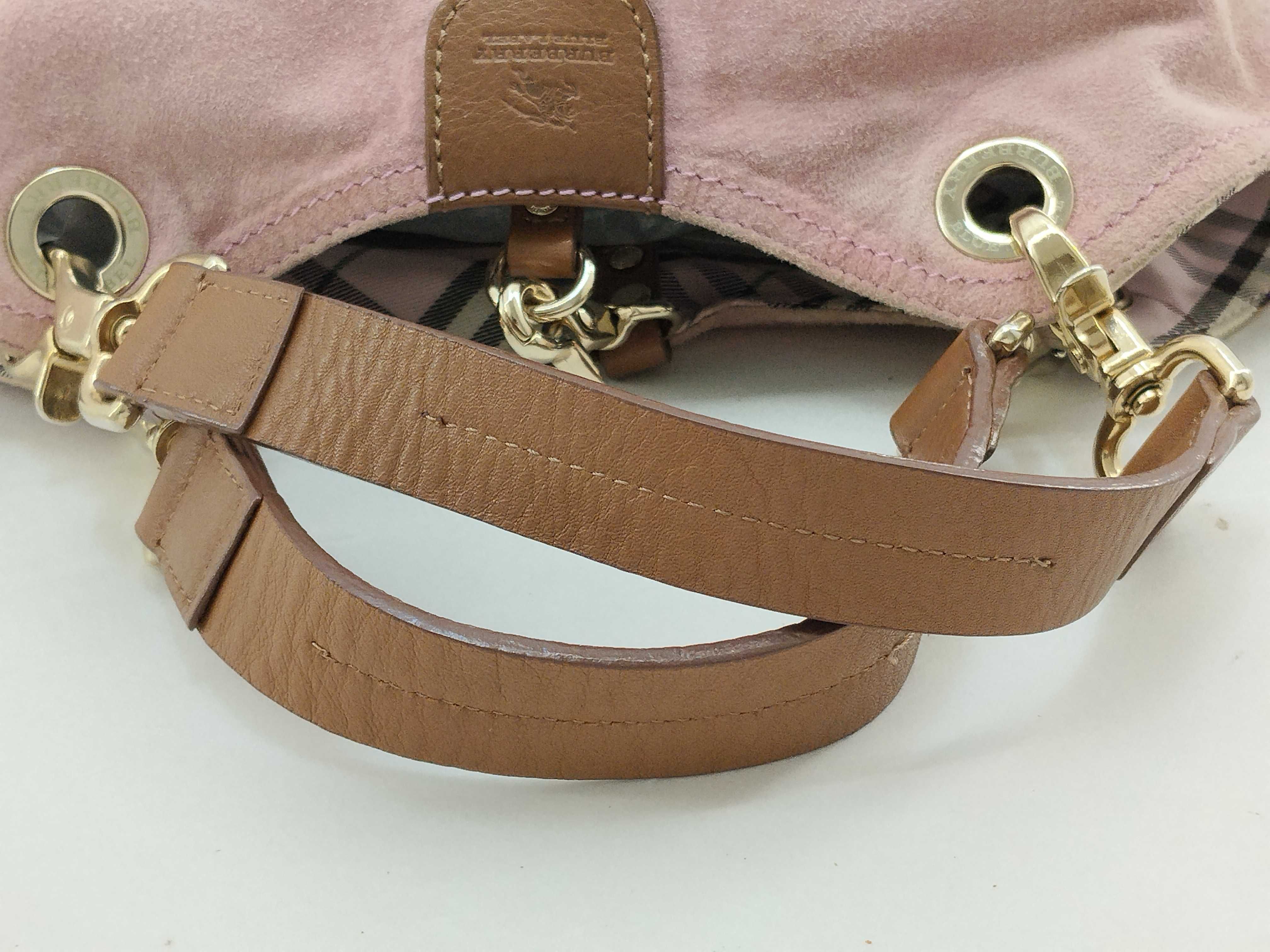 Blue Label Burberry Reversible Check Bag Handbag — view 8