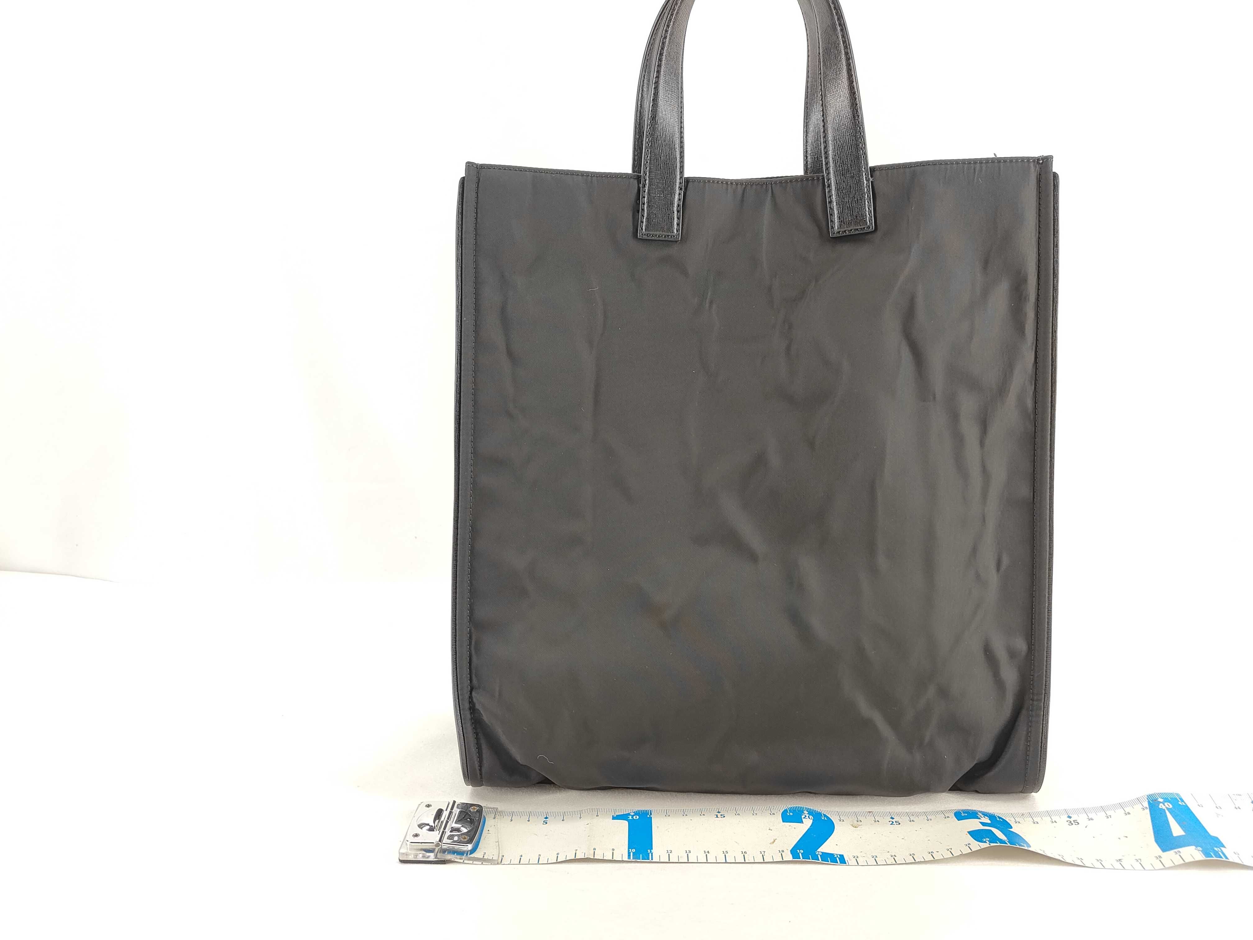 Monster Nylon x Leather Tote Bag, Black, 7VA245 Tote Bag — view 2