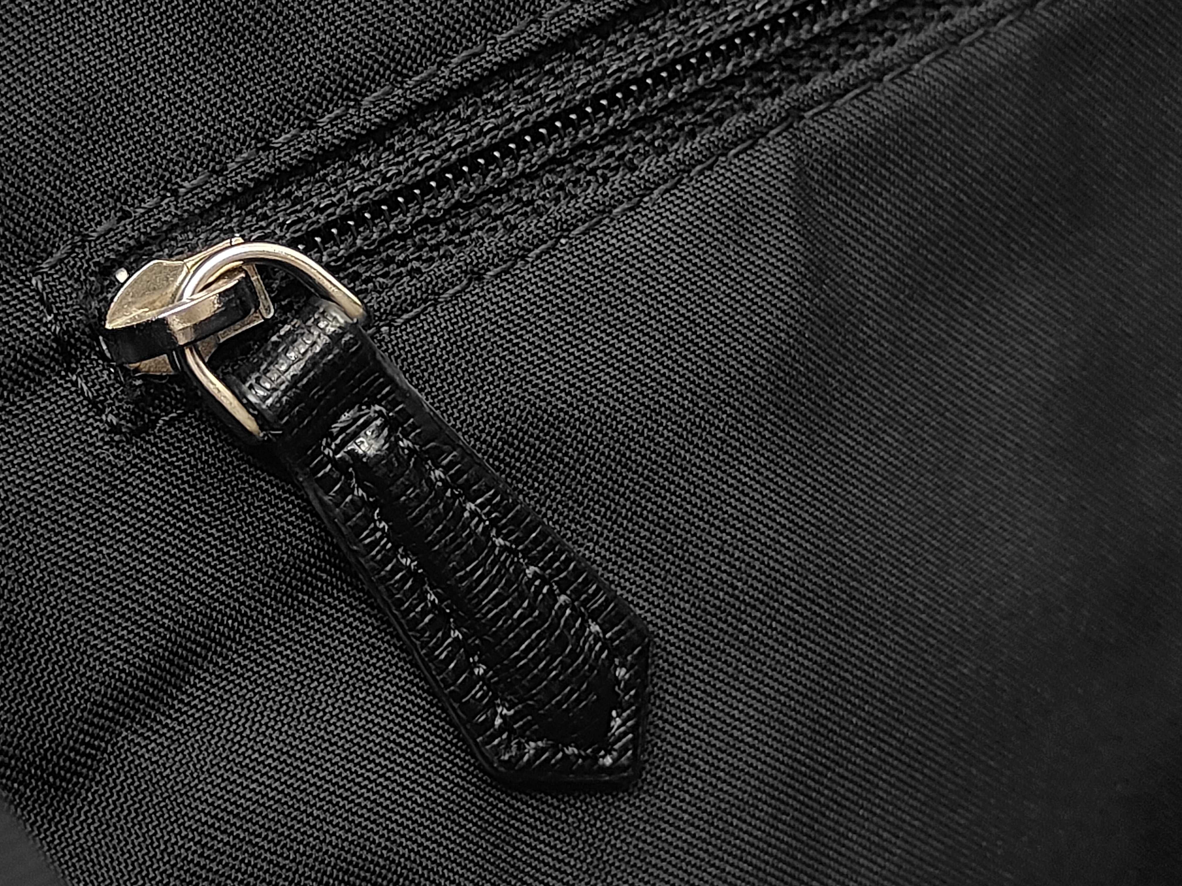Monster Nylon x Leather Tote Bag, Black, 7VA245 Tote Bag — view 13