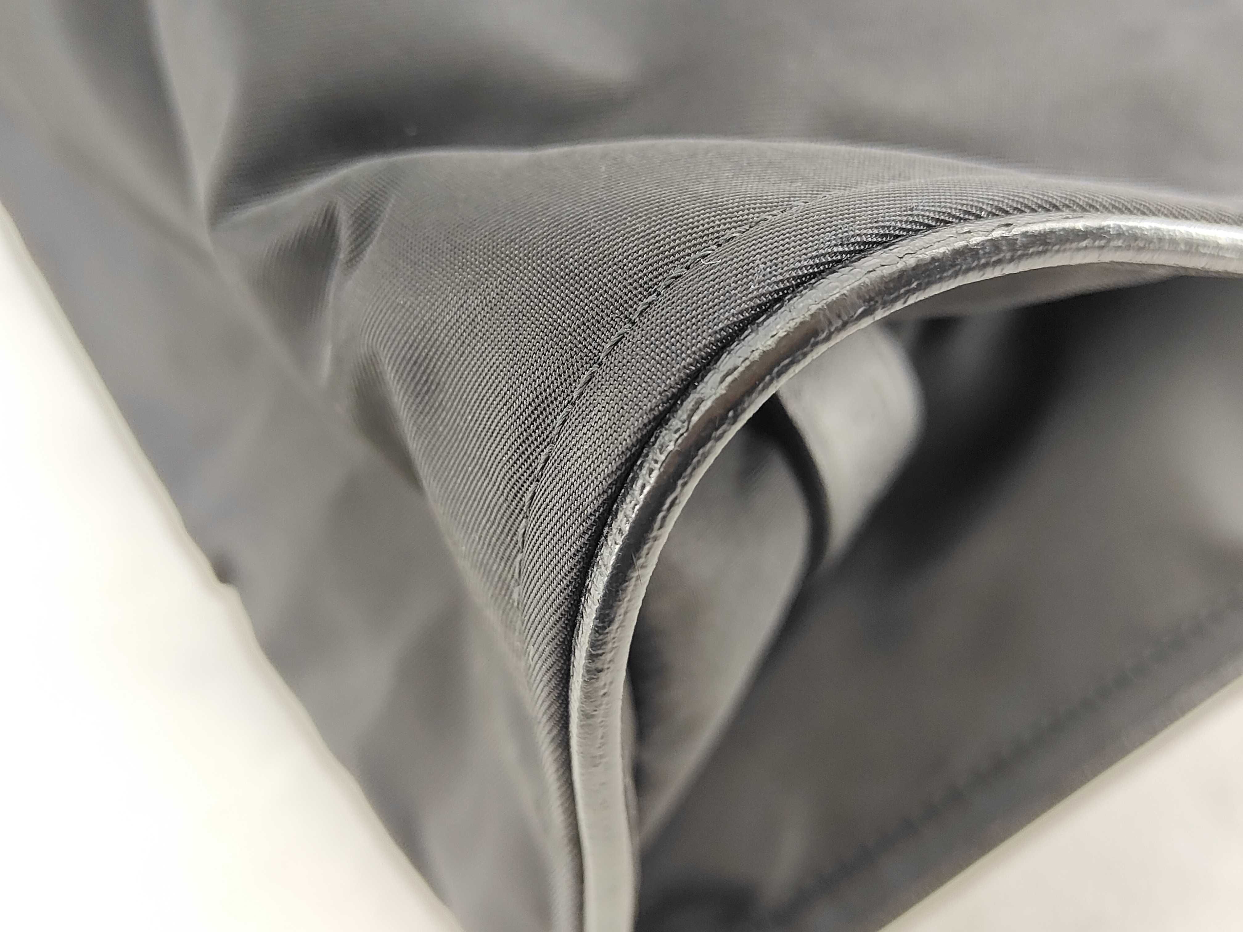 Monster Nylon x Leather Tote Bag, Black, 7VA245 Tote Bag — view 7