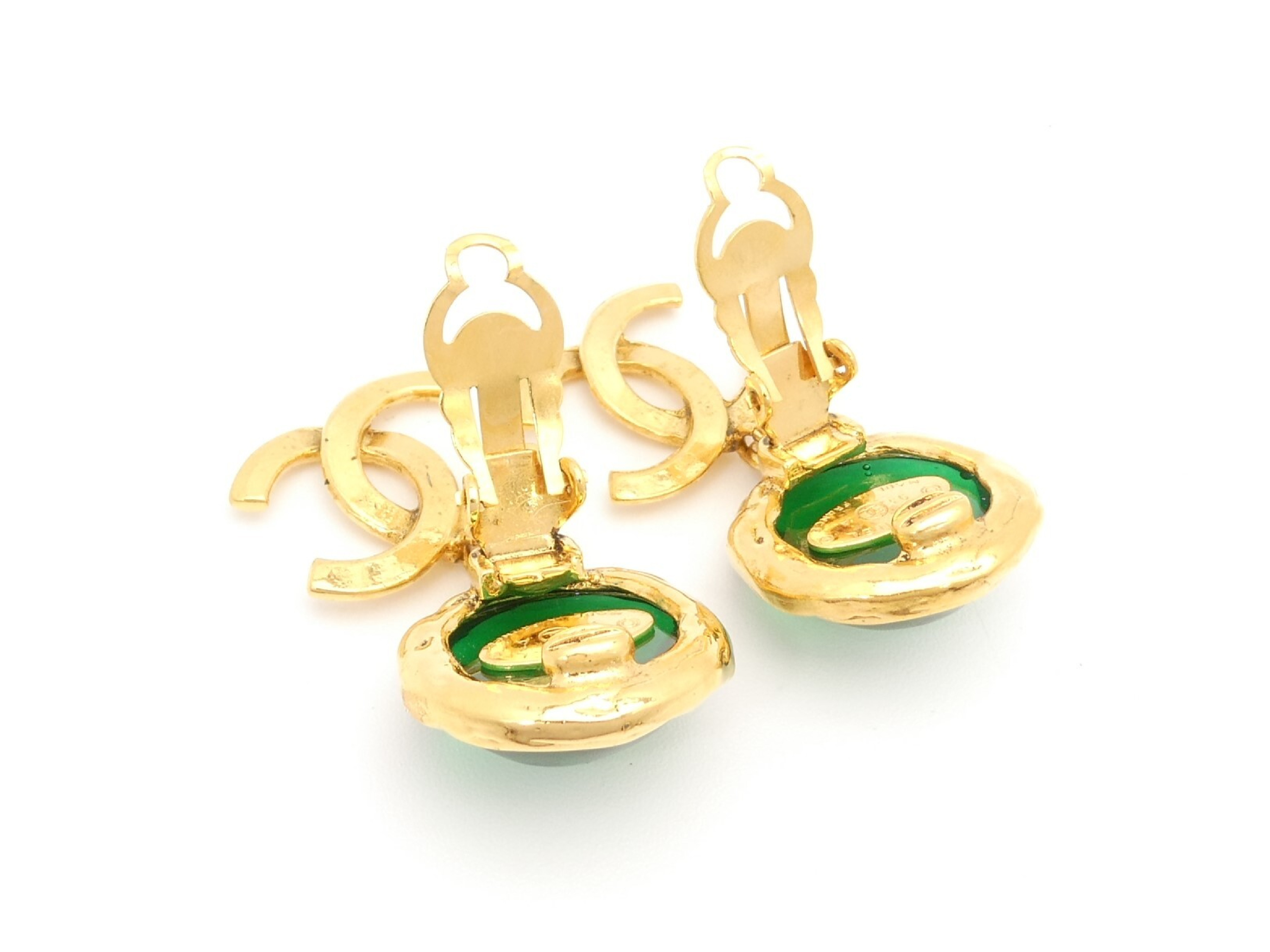 Coco Mark Swing Gold Earrings — view 4