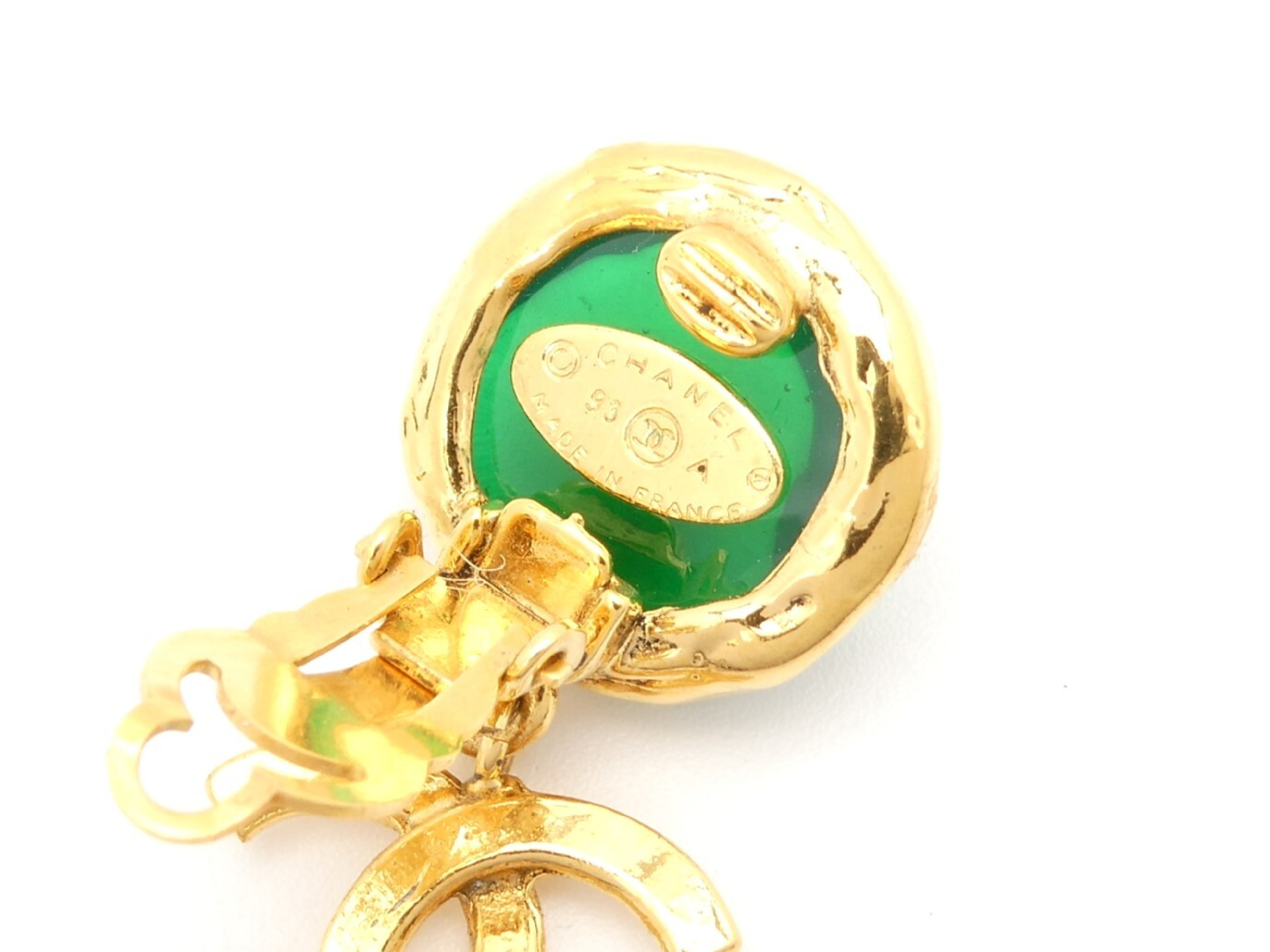 Coco Mark Swing Gold Earrings — view 5