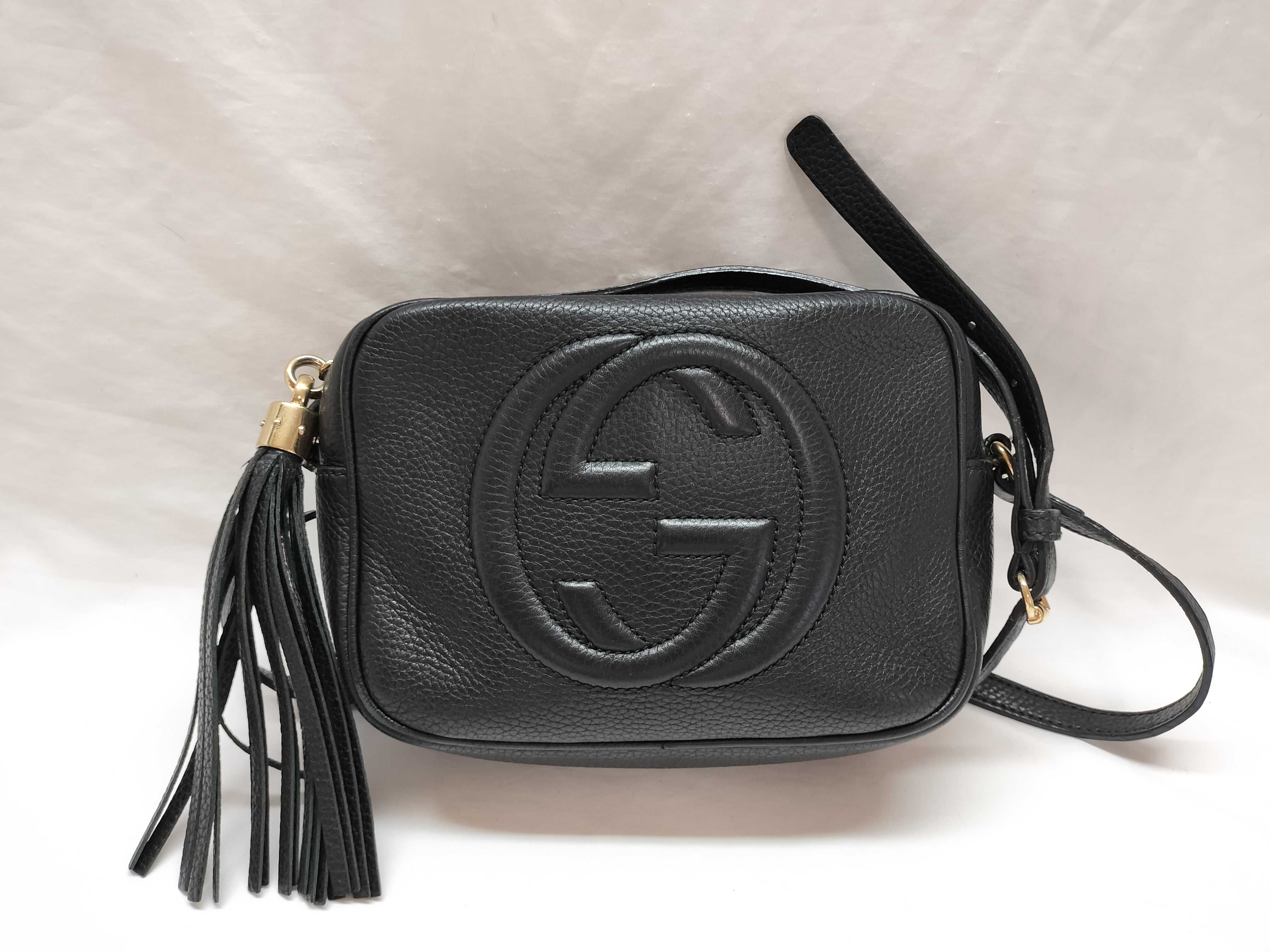 Soho Leather Shoulder Bag, Black, 308364 (Shoulder Bag)