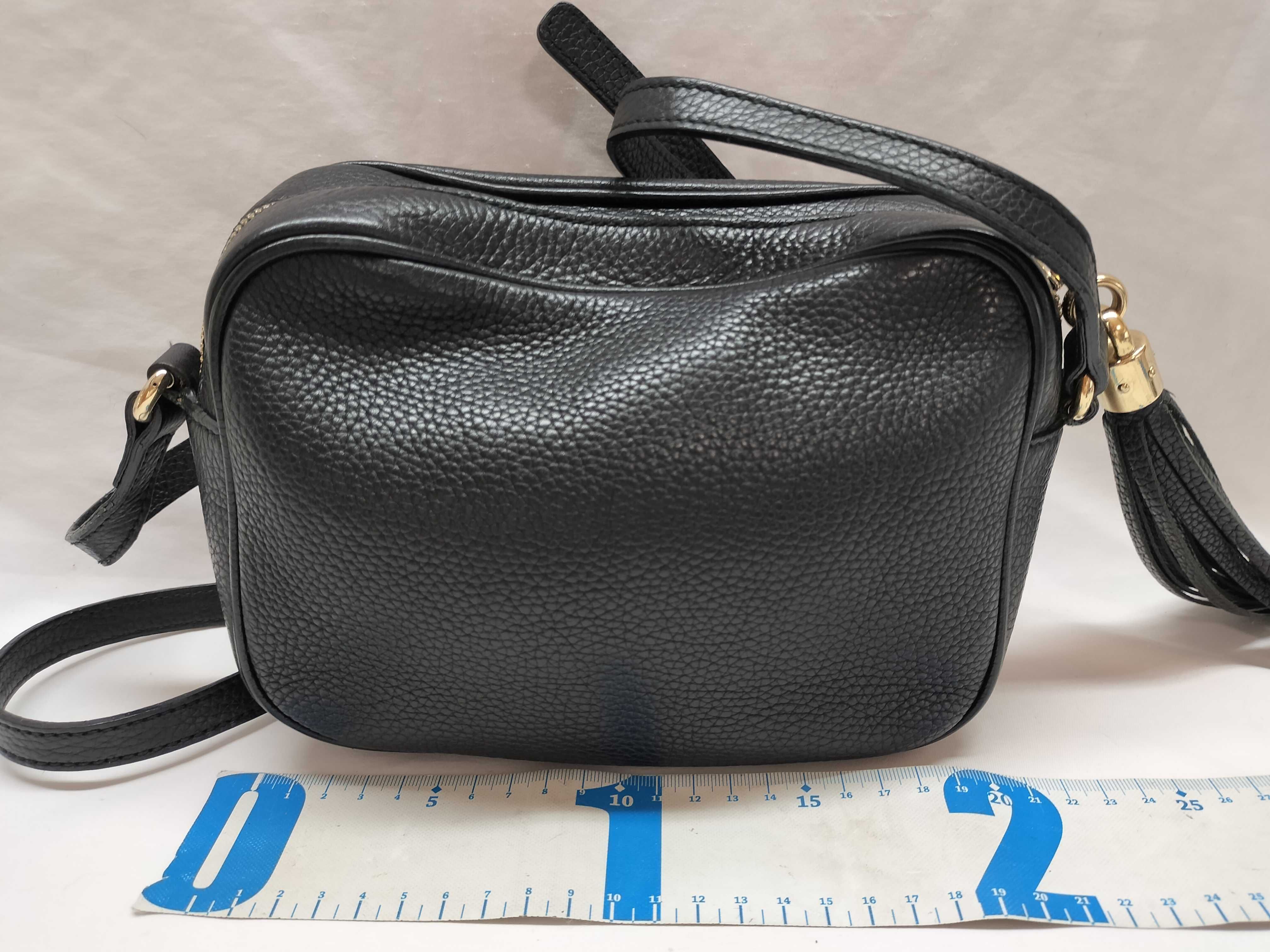 Soho Leather Shoulder Bag, Black, 308364 (Shoulder Bag) — view 2