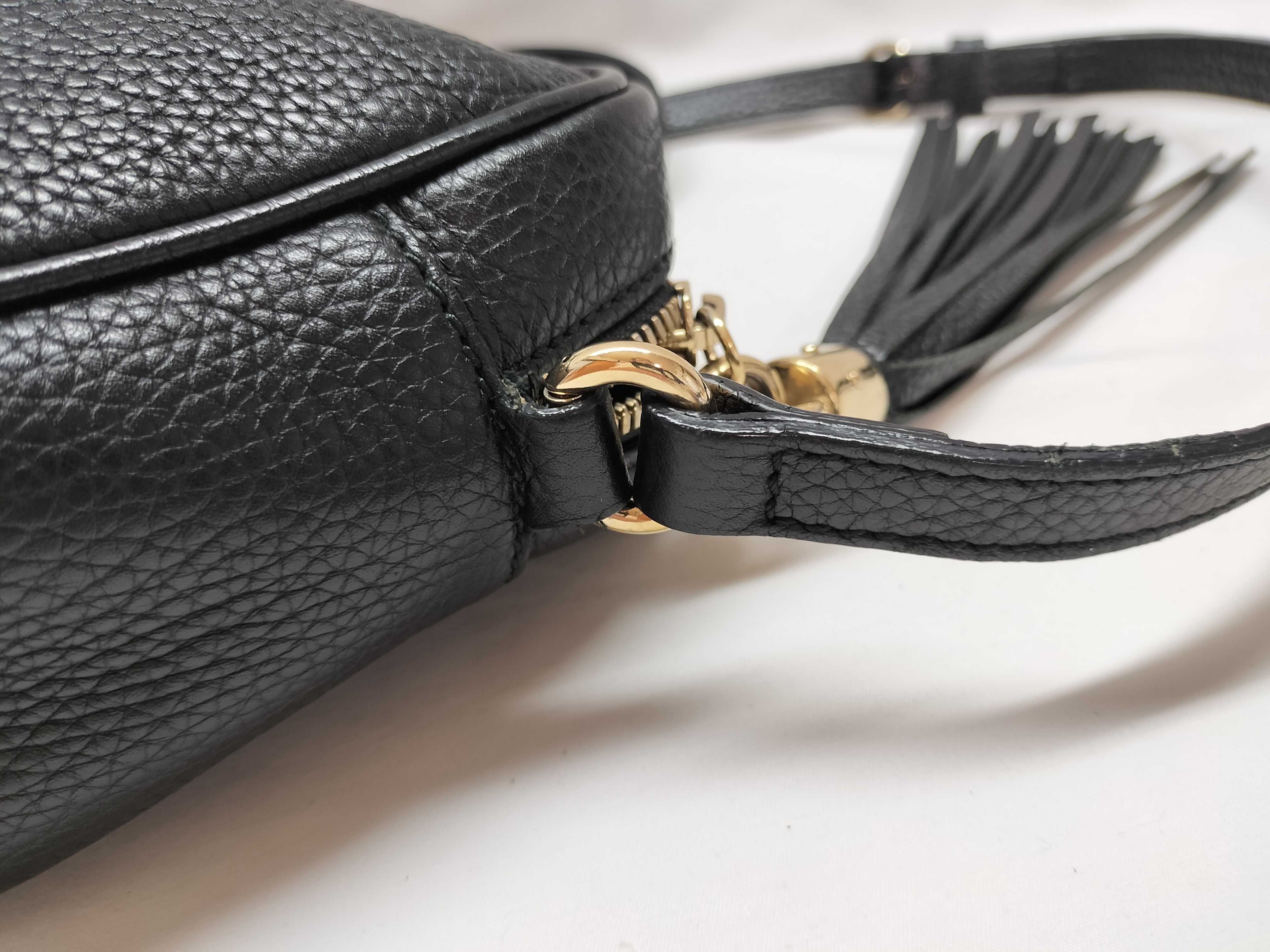 Soho Leather Shoulder Bag, Black, 308364 (Shoulder Bag) — view 5