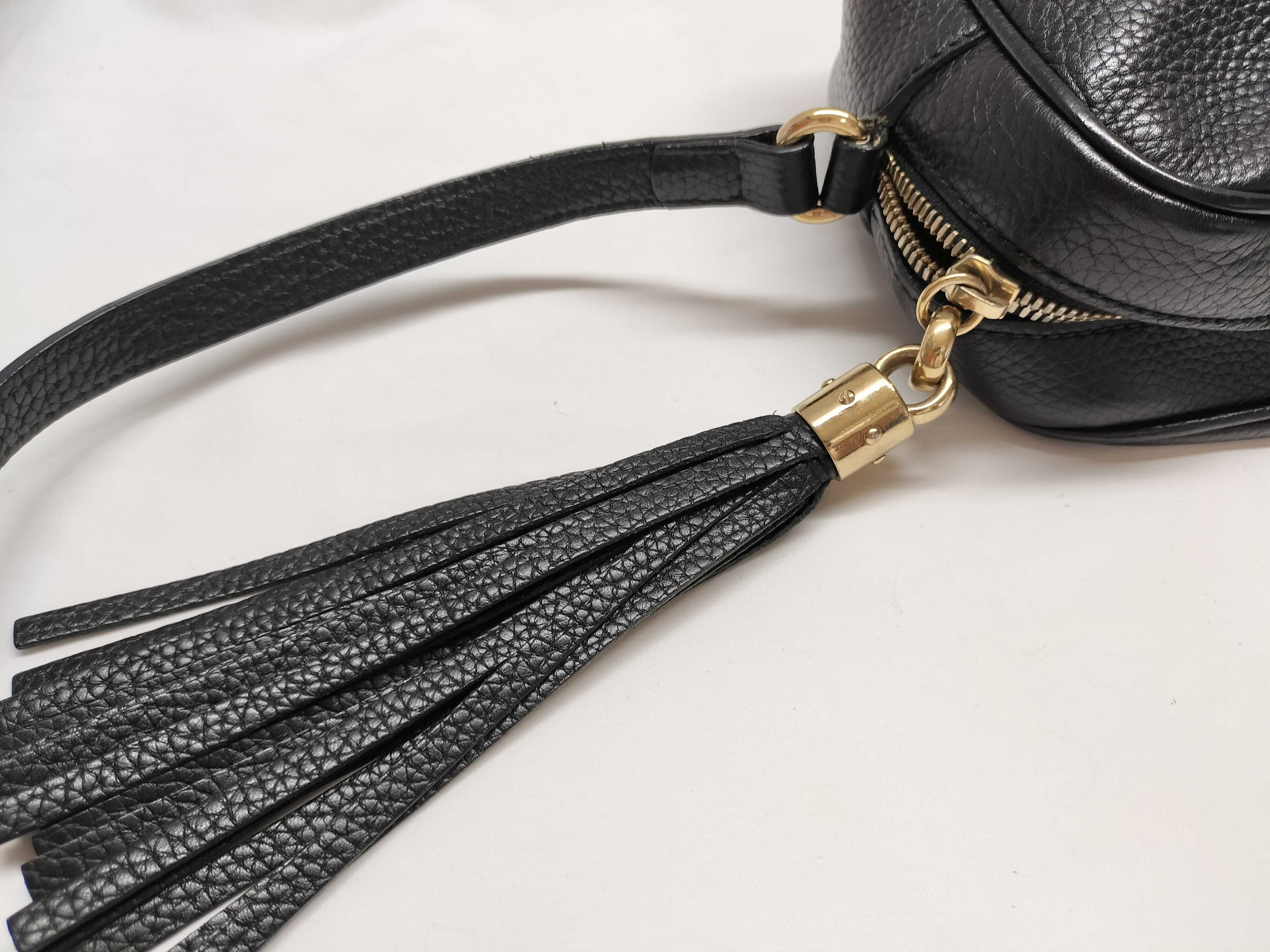 Soho Leather Shoulder Bag, Black, 308364 (Shoulder Bag) — view 8