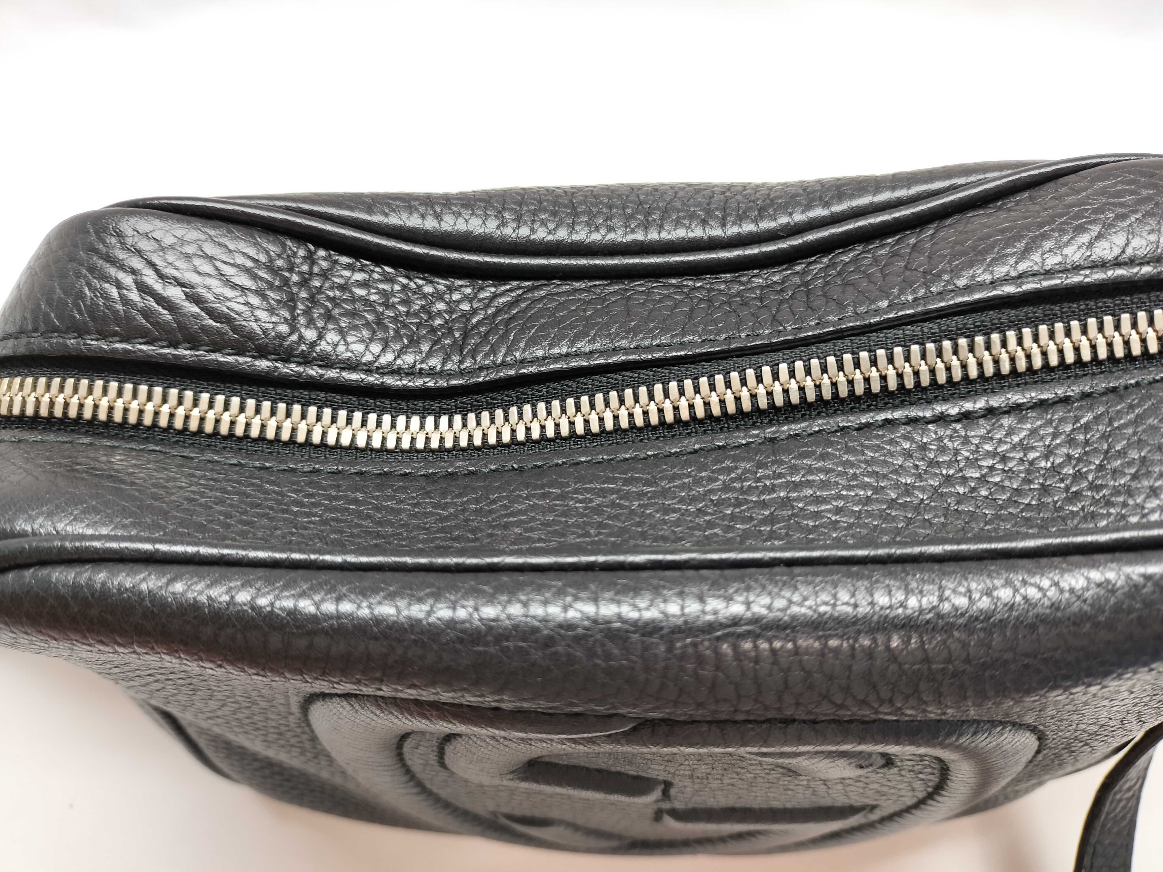 Soho Leather Shoulder Bag, Black, 308364 (Shoulder Bag) — view 10