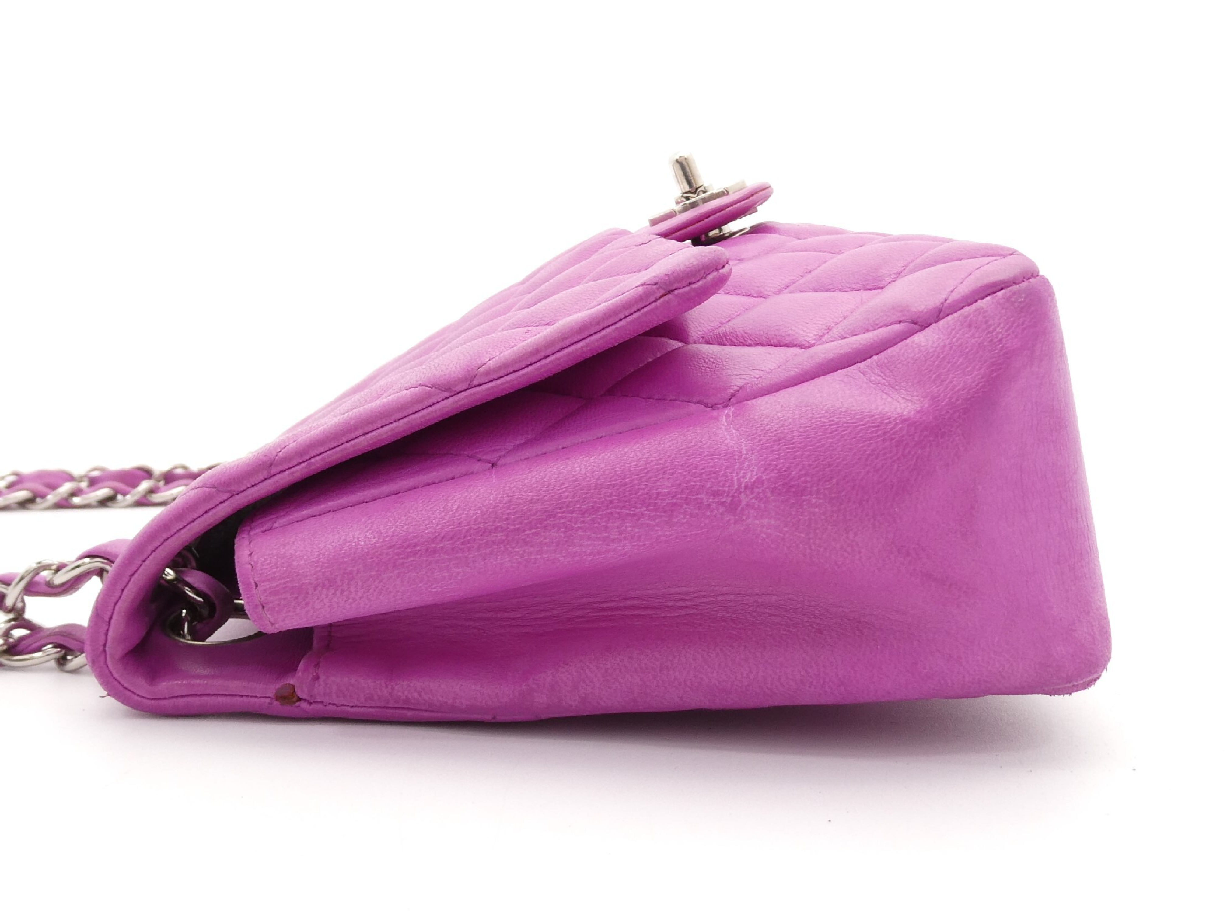 Matelassé Coco Mark Turnlock Double Chain Shoulder Bag — view 3