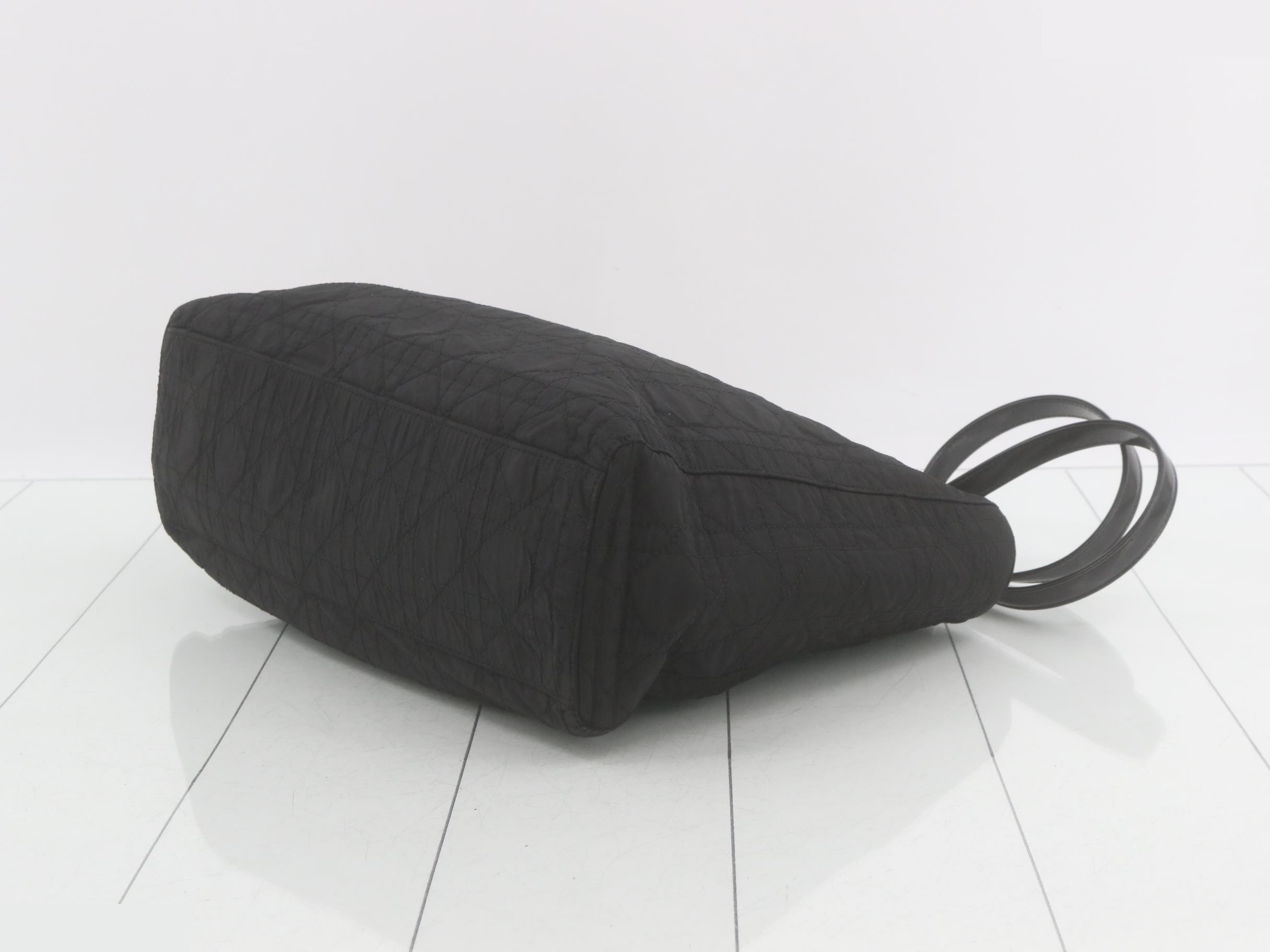 Cannage Shoulder Bag, Black — view 6