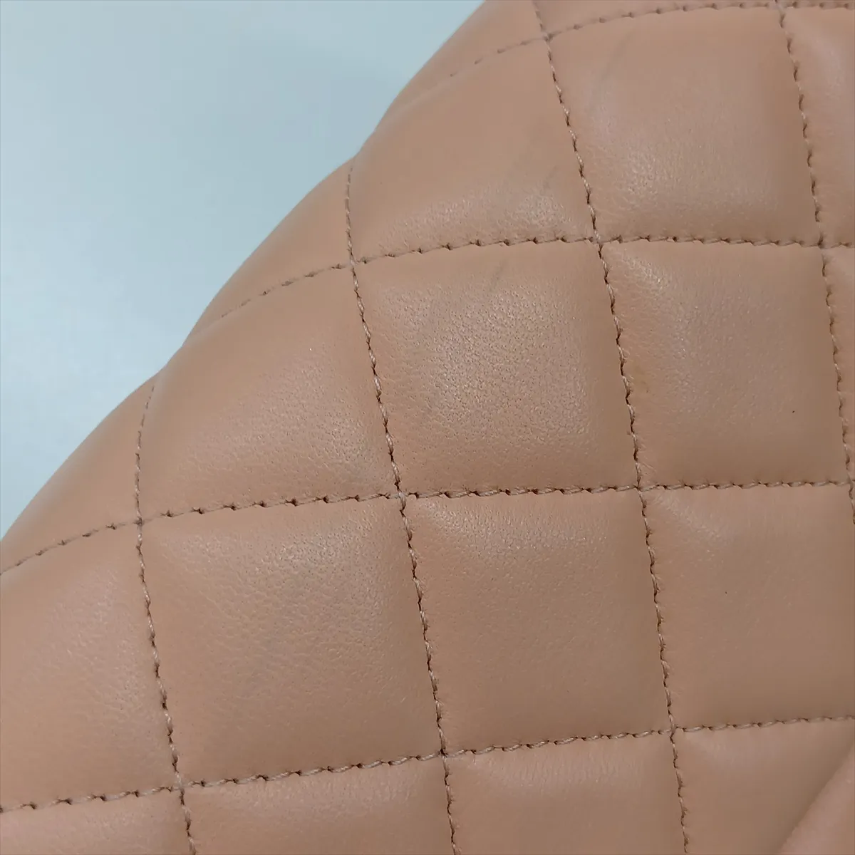 Mini Matelassé 20 Lambskin Single Flap Single Chain Bag, Pink Beige, Silver Hardware, 29432882, Serial Number 29-series, A69900 — view 11