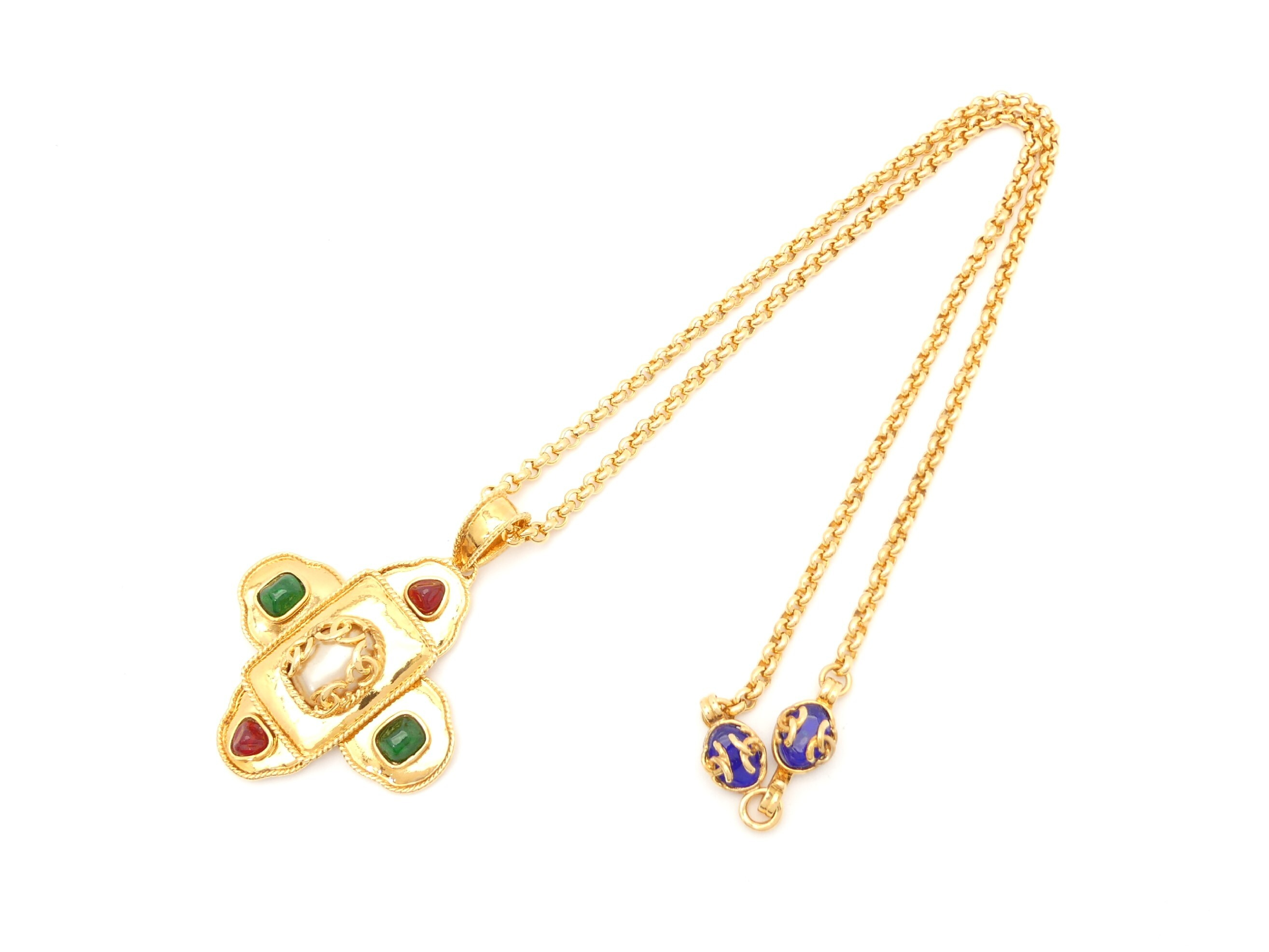 Coco Mark Gold Necklace — view 2