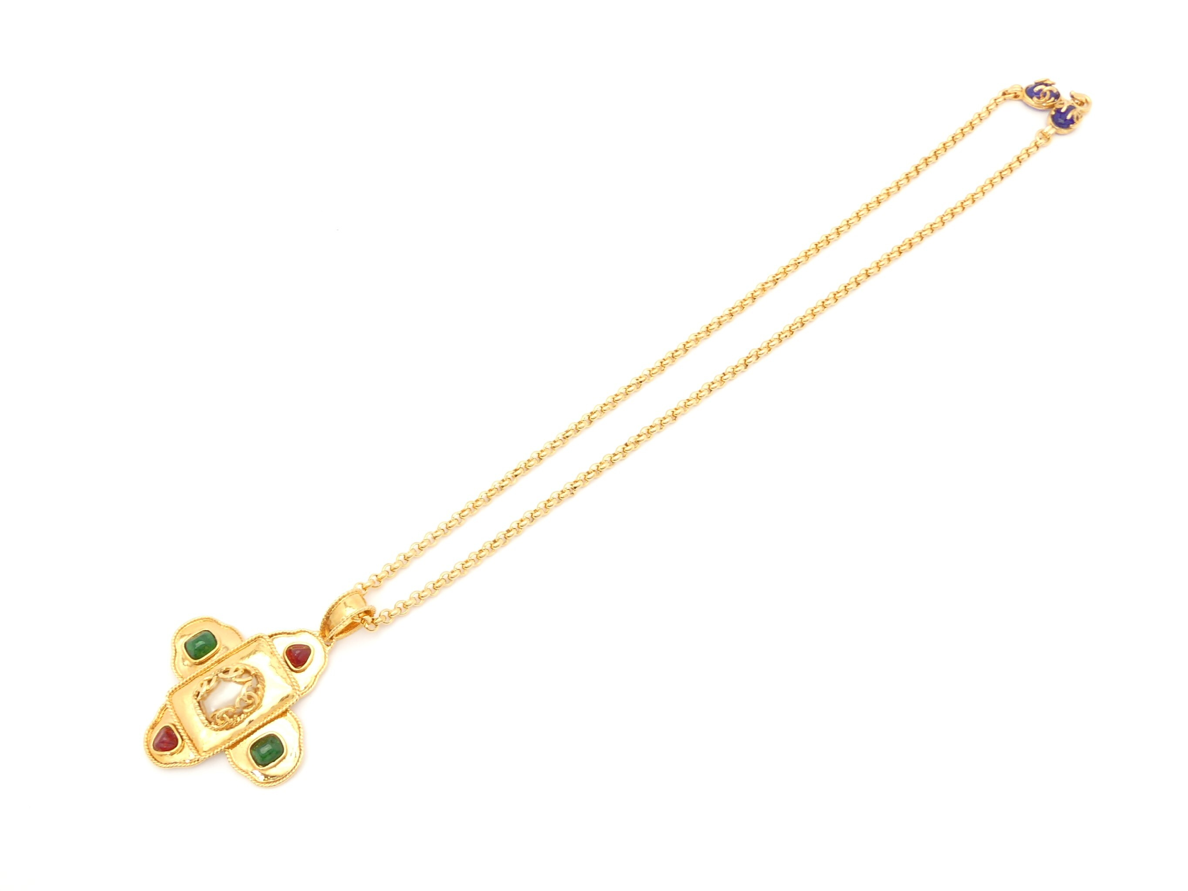 Coco Mark Gold Necklace — view 3