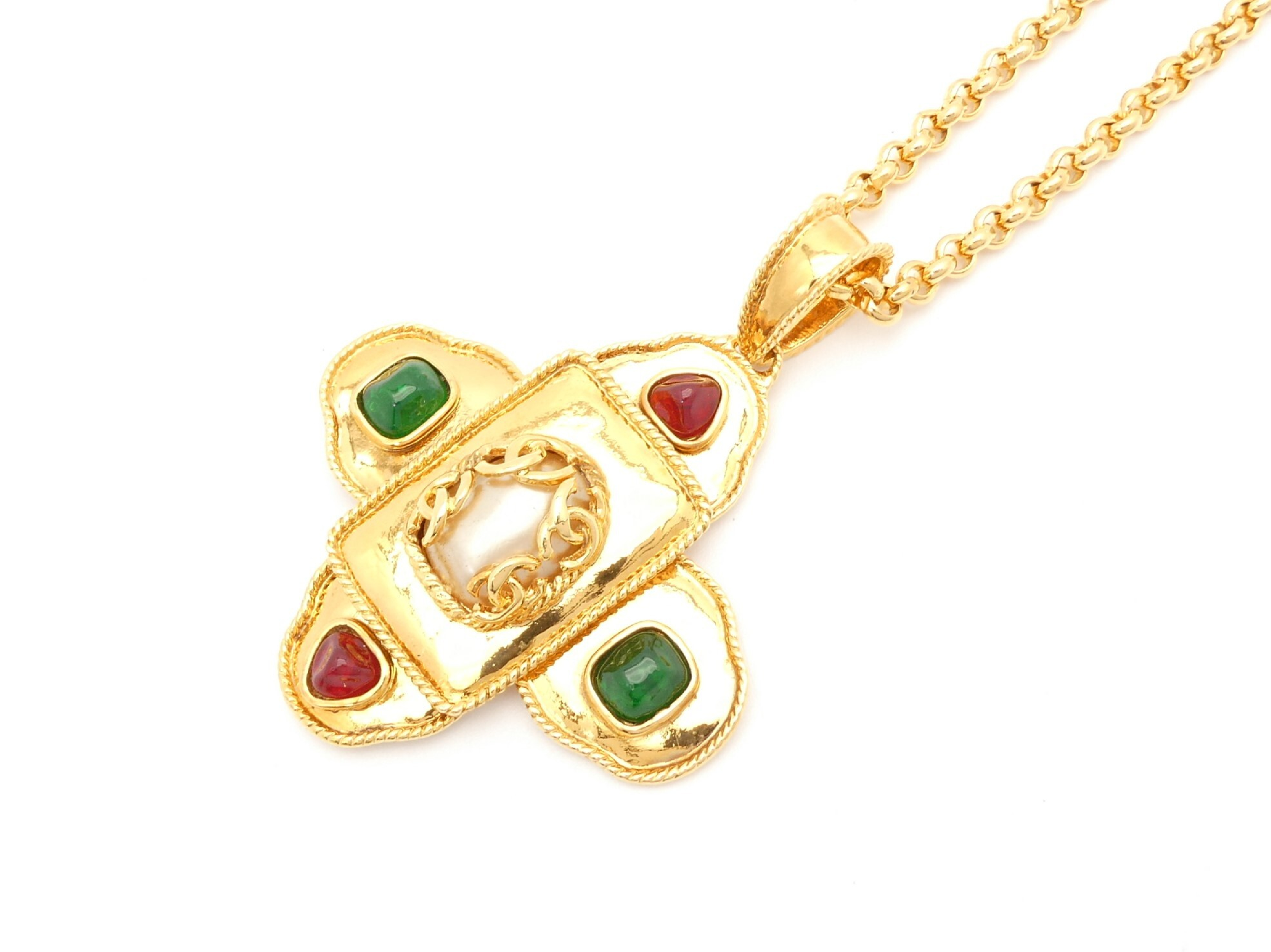 Coco Mark Gold Necklace — view 4