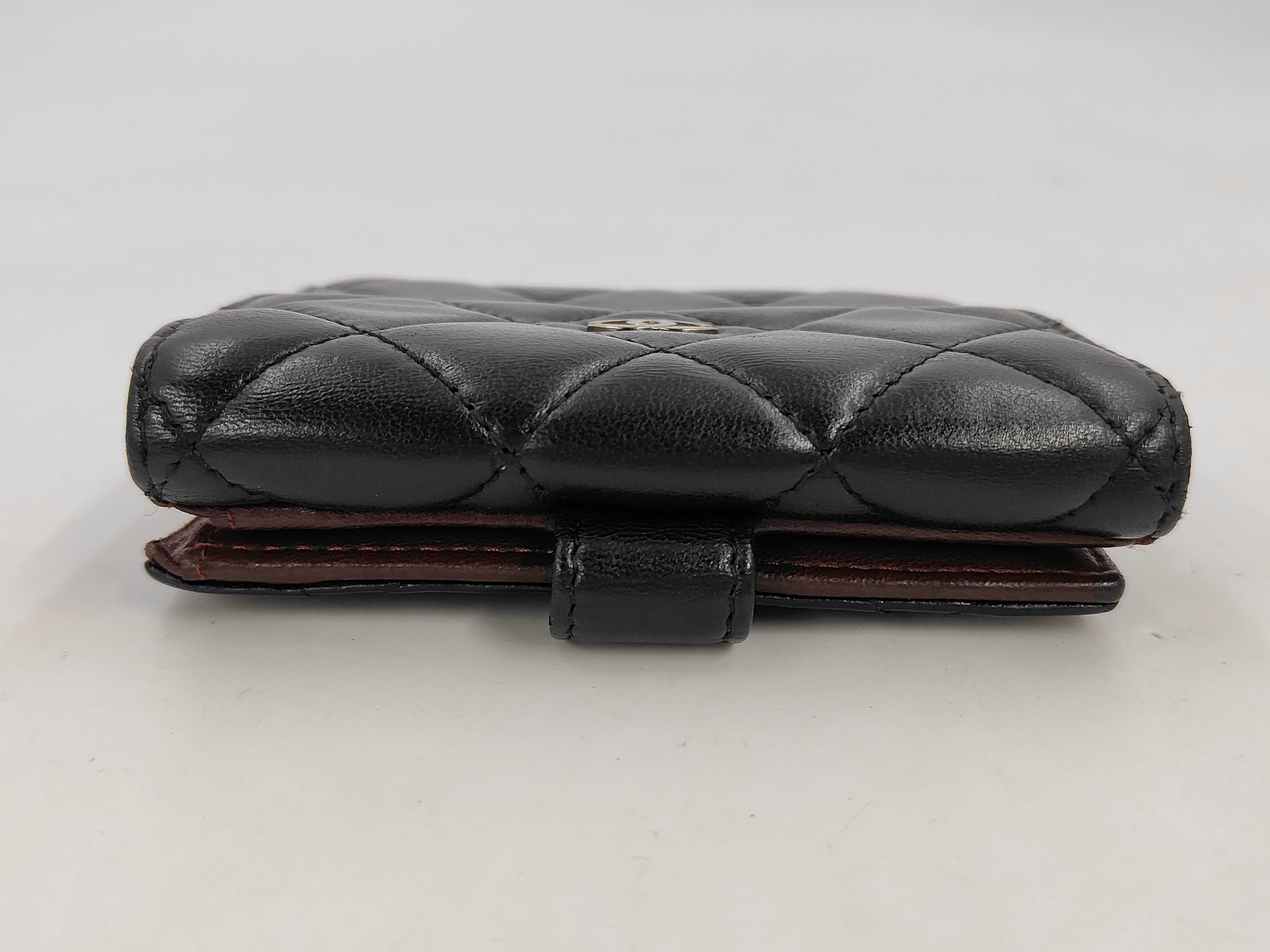 Matelassé Lambskin Bi-fold Wallet with Double Snap Closure, Seal/Card/Serial Number 21 Series, Dust Bag Included — view 6