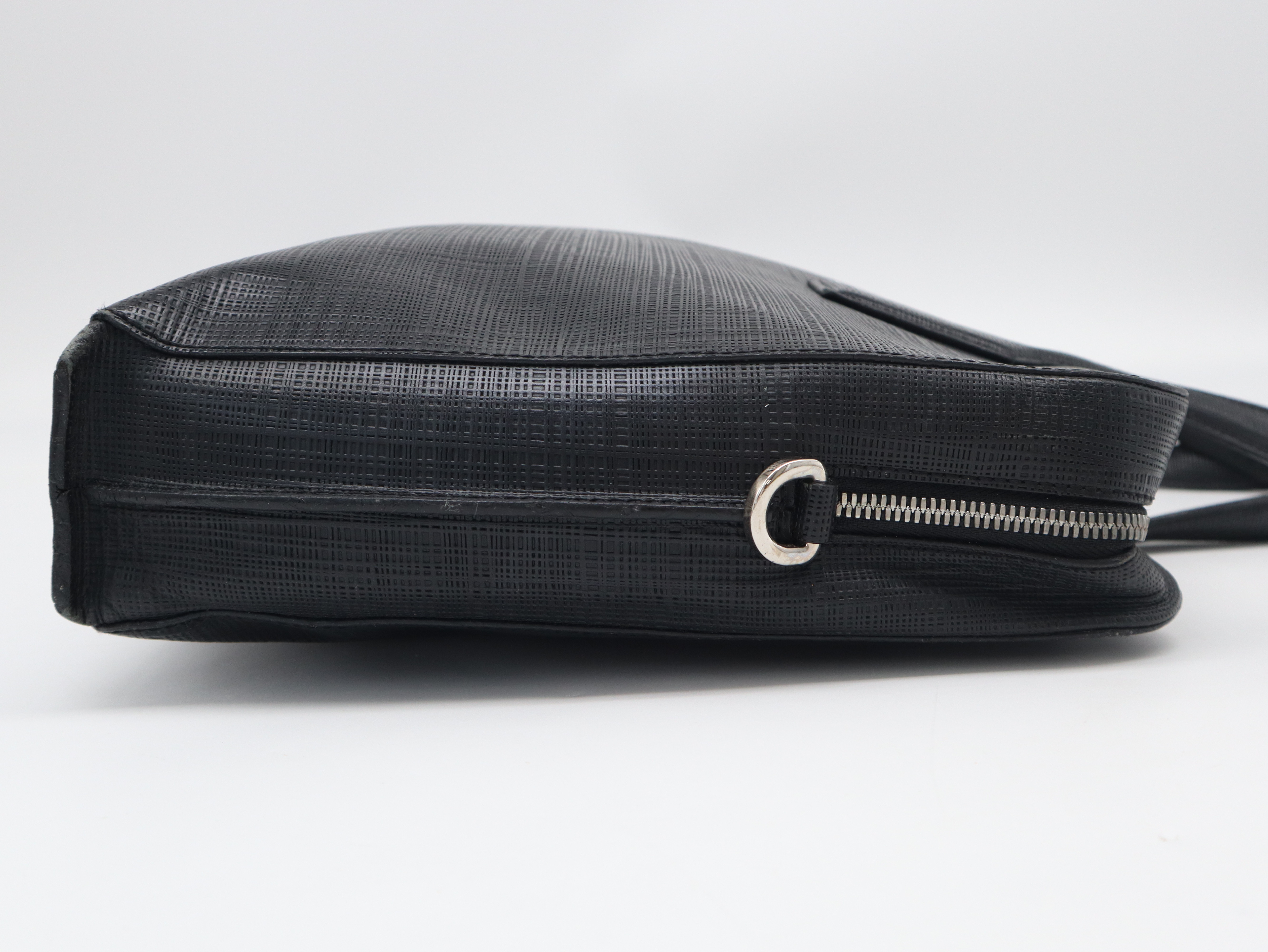 Leather Goya Briefcase Black Business Bag — view 4