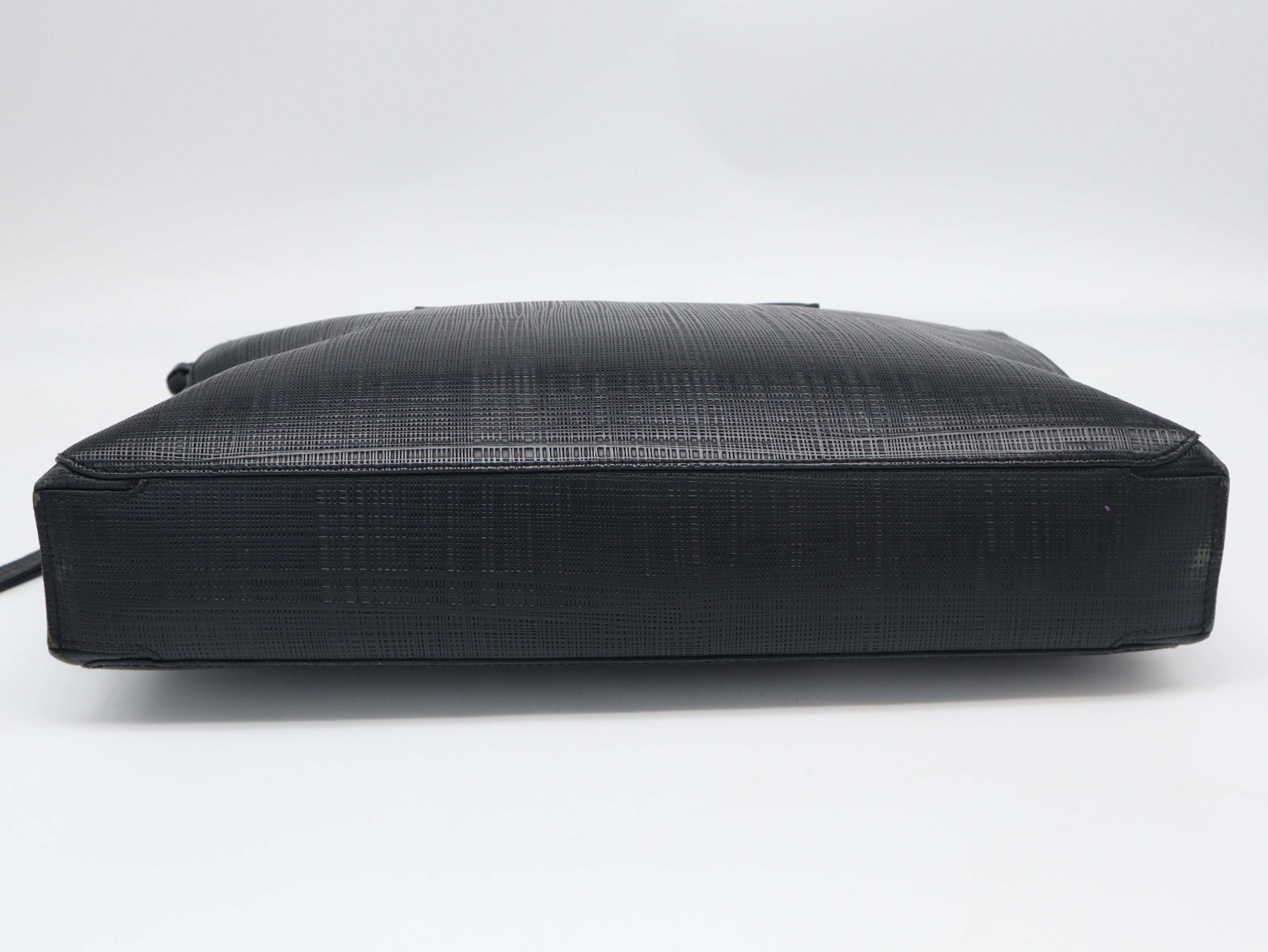 Leather Goya Briefcase Black Business Bag — view 5