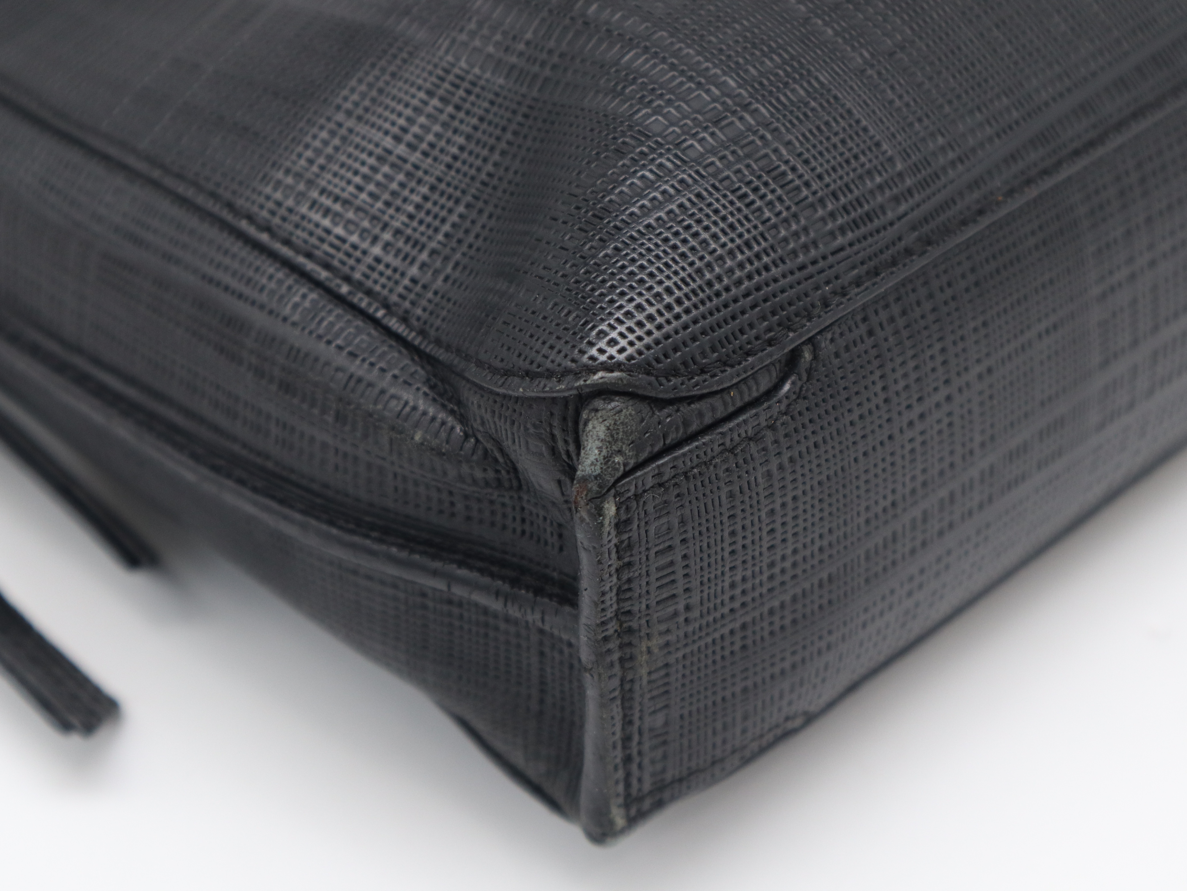 Leather Goya Briefcase Black Business Bag — view 10