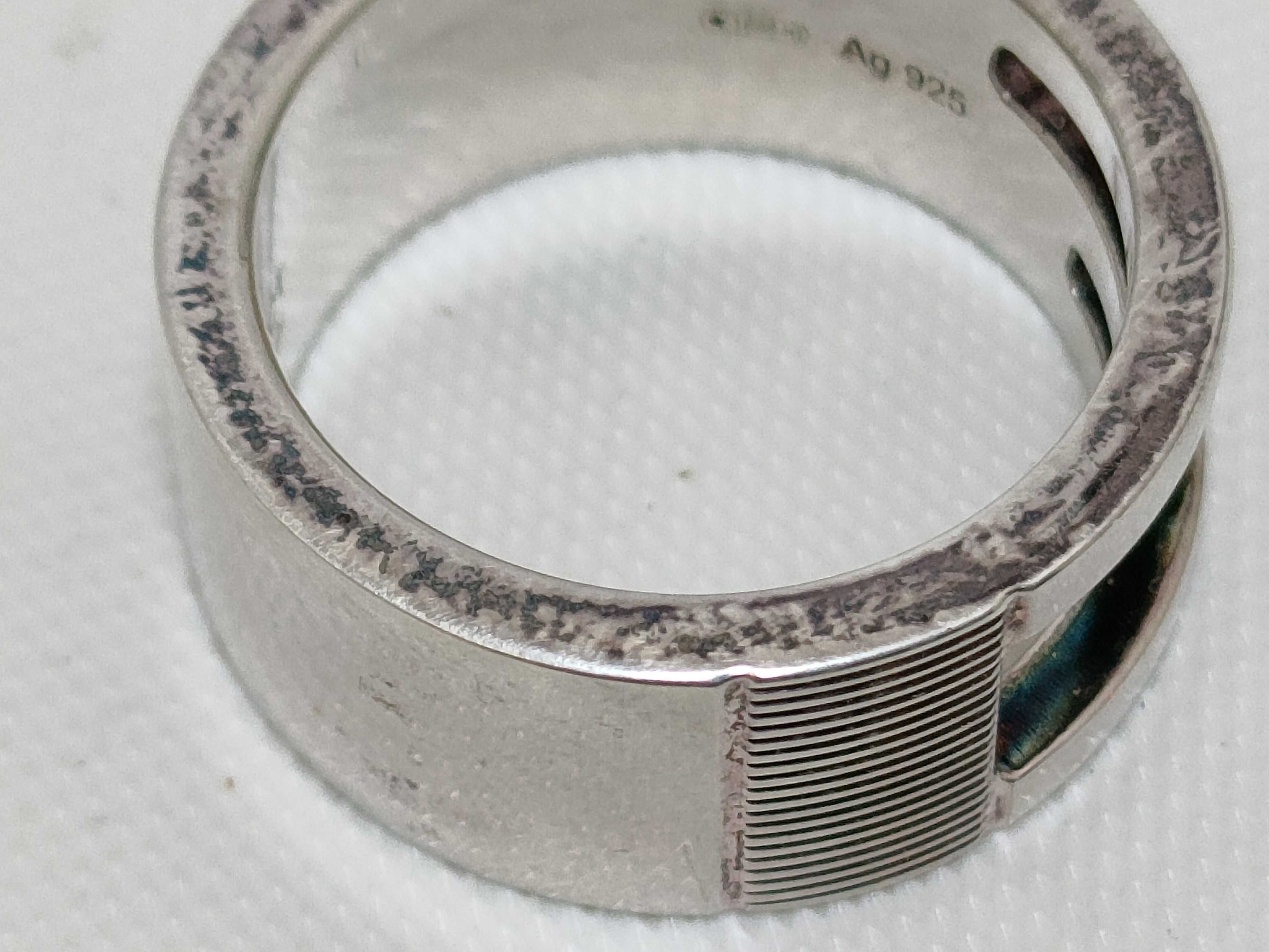G-ring, 925 sterling silver, size 8. — view 11