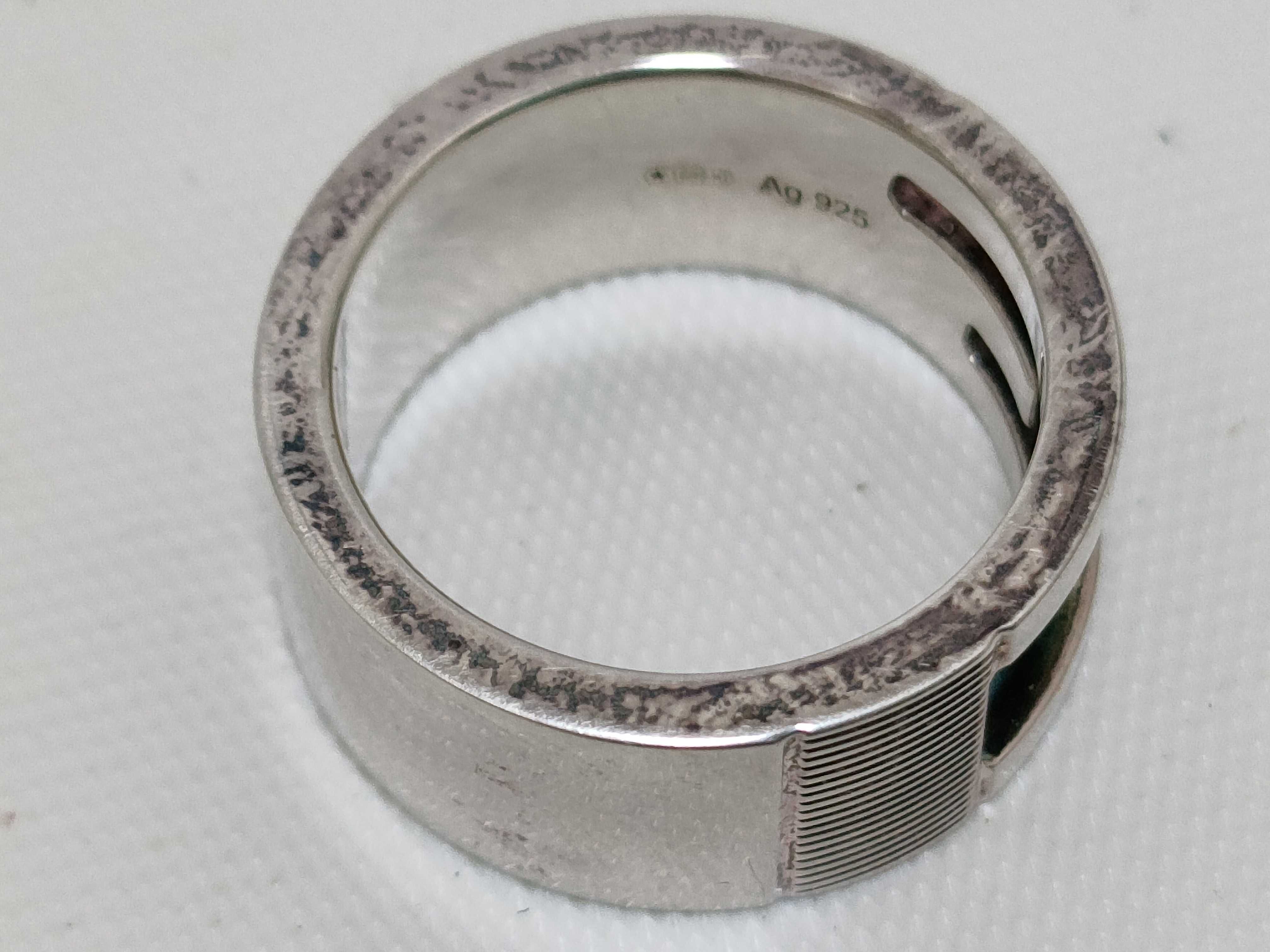 G-ring, 925 sterling silver, size 8. — view 7