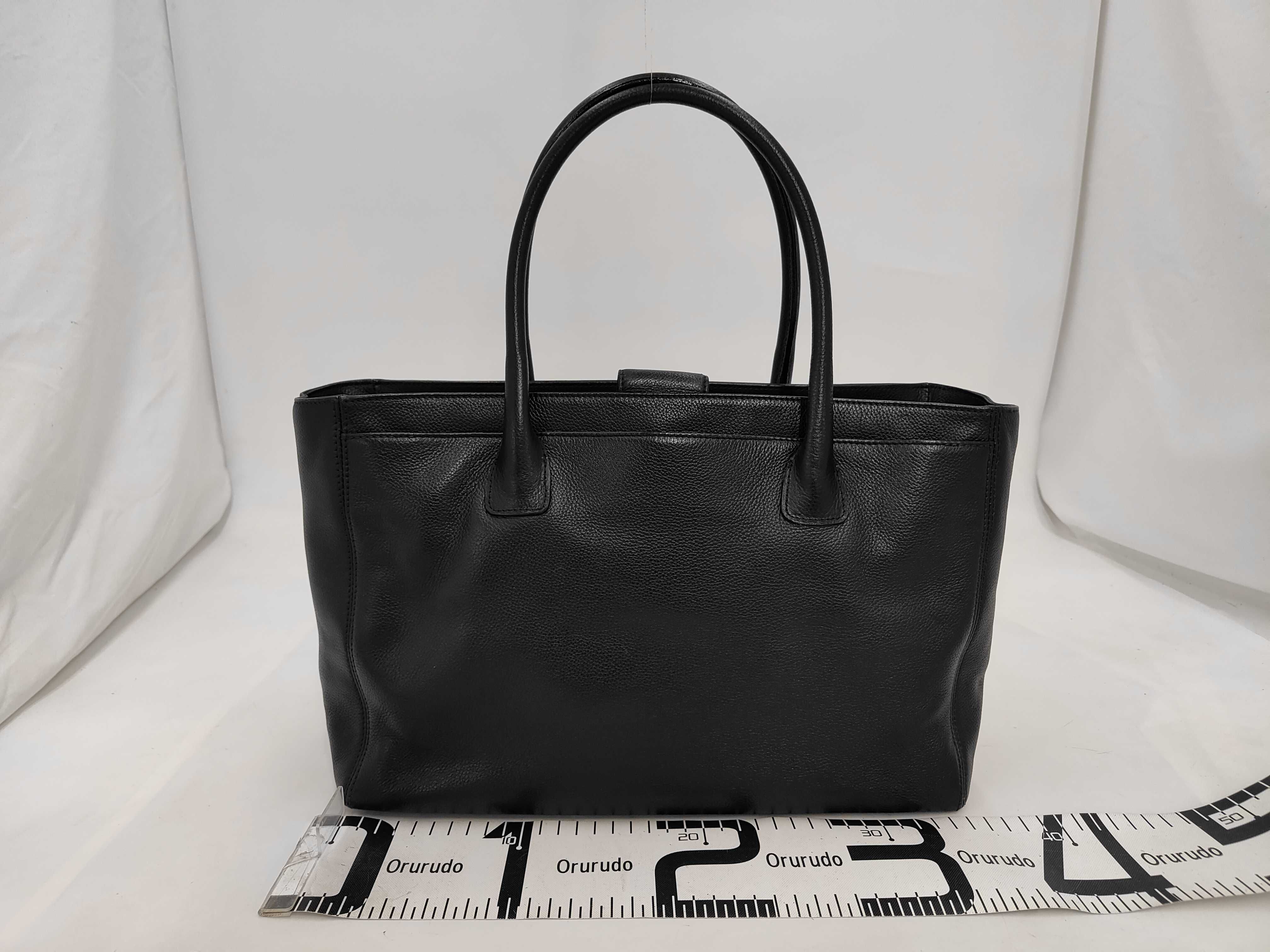 Executive Tote 2-way Leather Black Handbag (Serial Number 12) — view 2