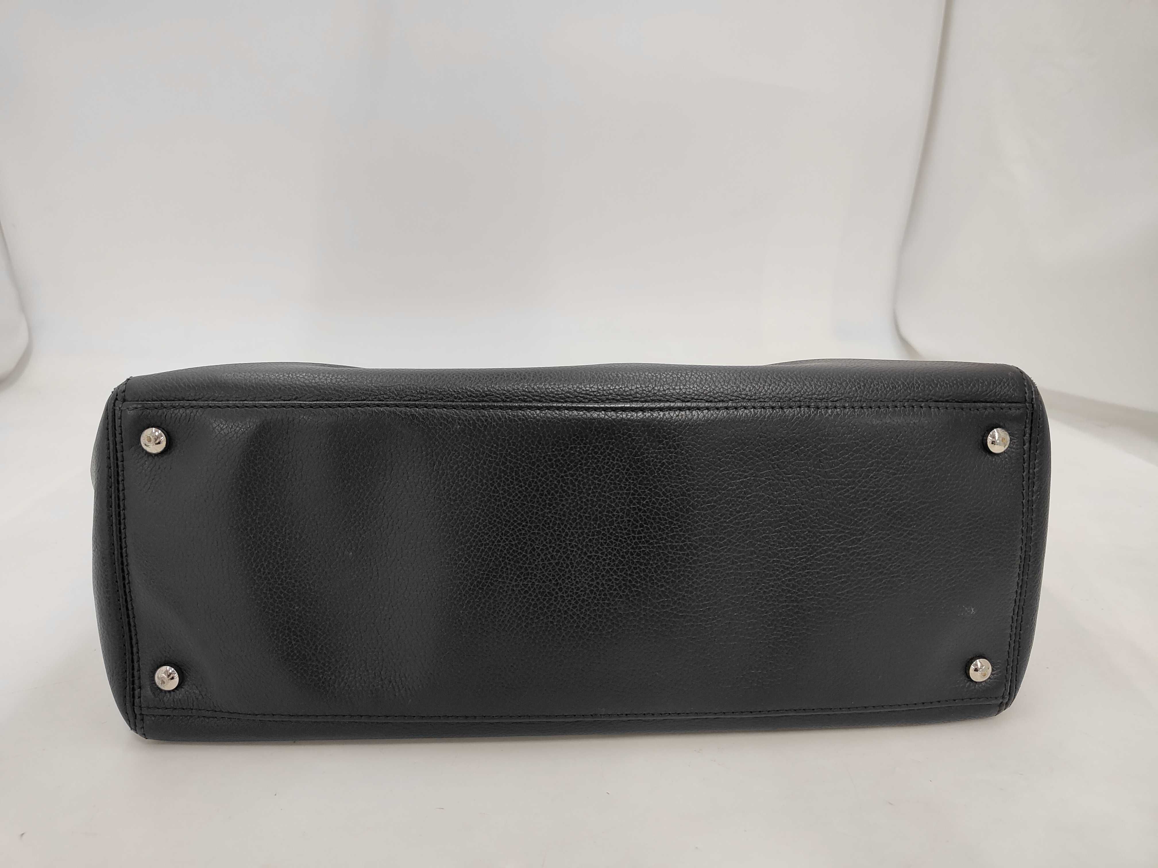 Executive Tote 2-way Leather Black Handbag (Serial Number 12) — view 4