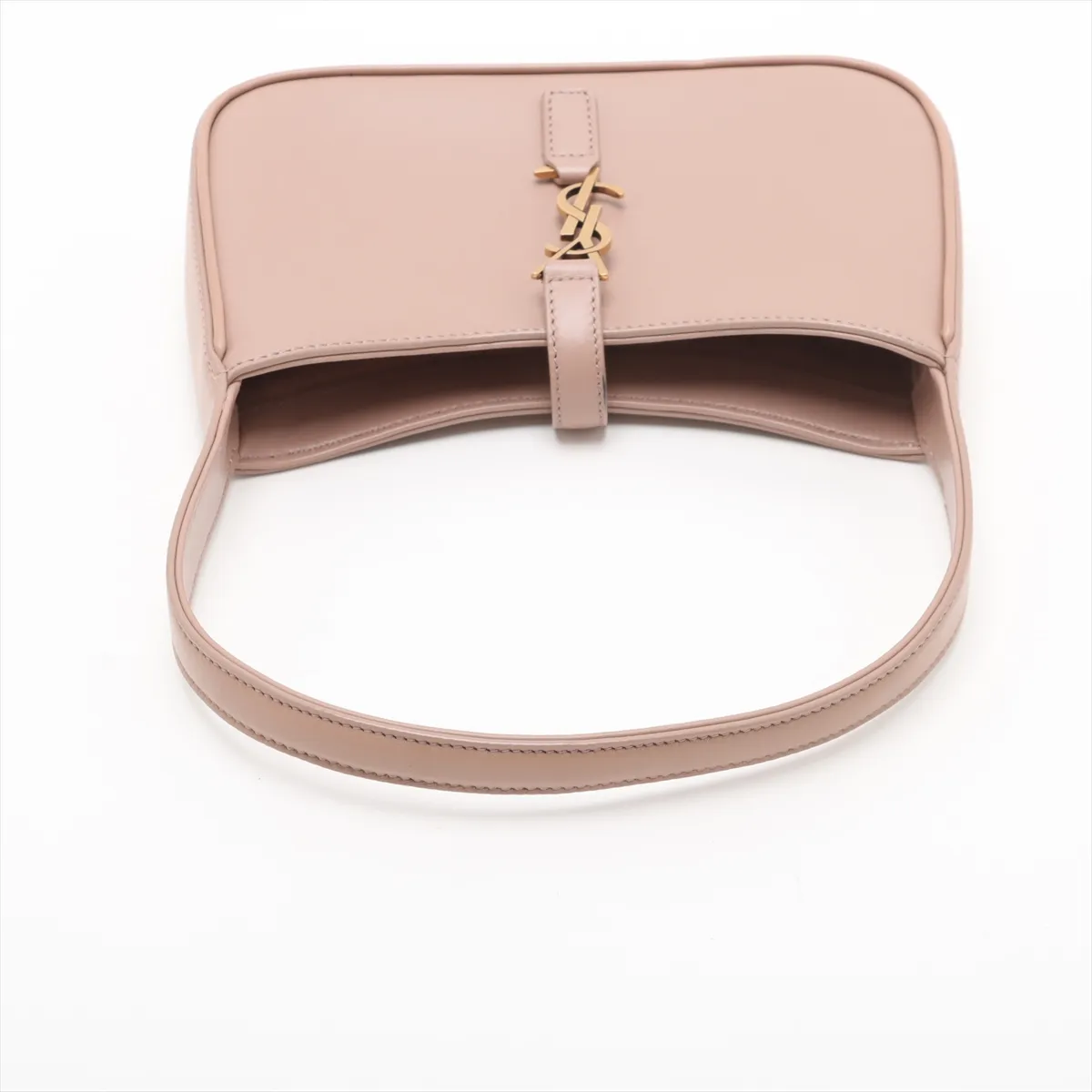 Mini Hobo Leather Handbag, Pink, 710318 — view 5