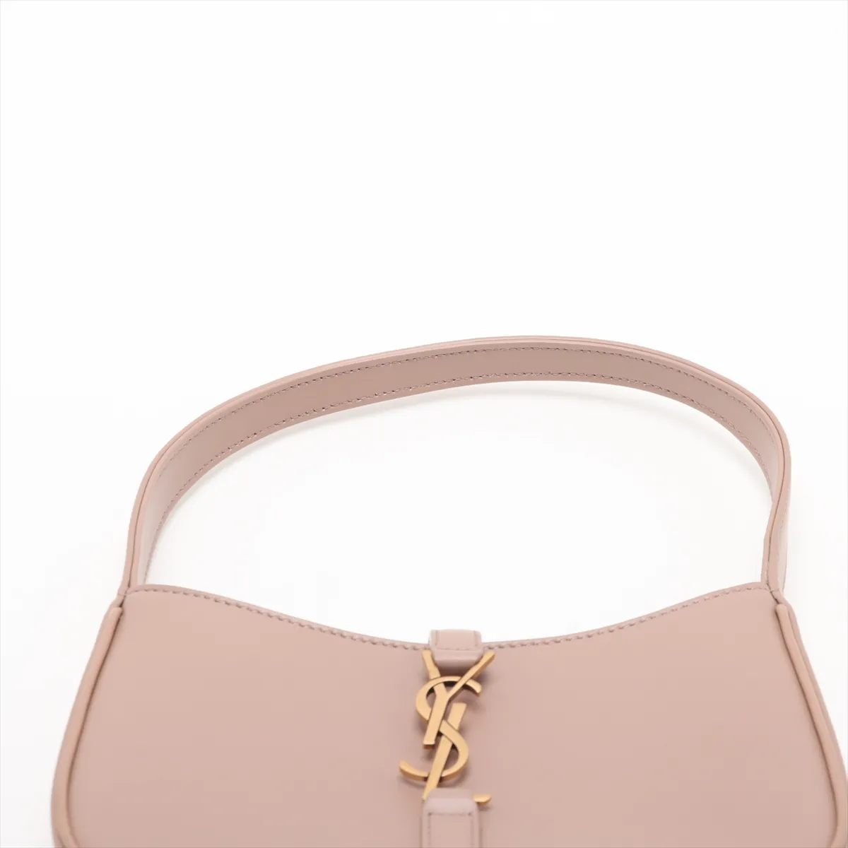 Mini Hobo Leather Handbag, Pink, 710318 — view 6