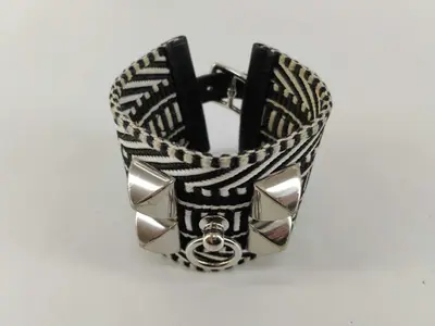 Collier de Chien Caval Canvas x Leather Bracelet (Bracelet/Bangle)