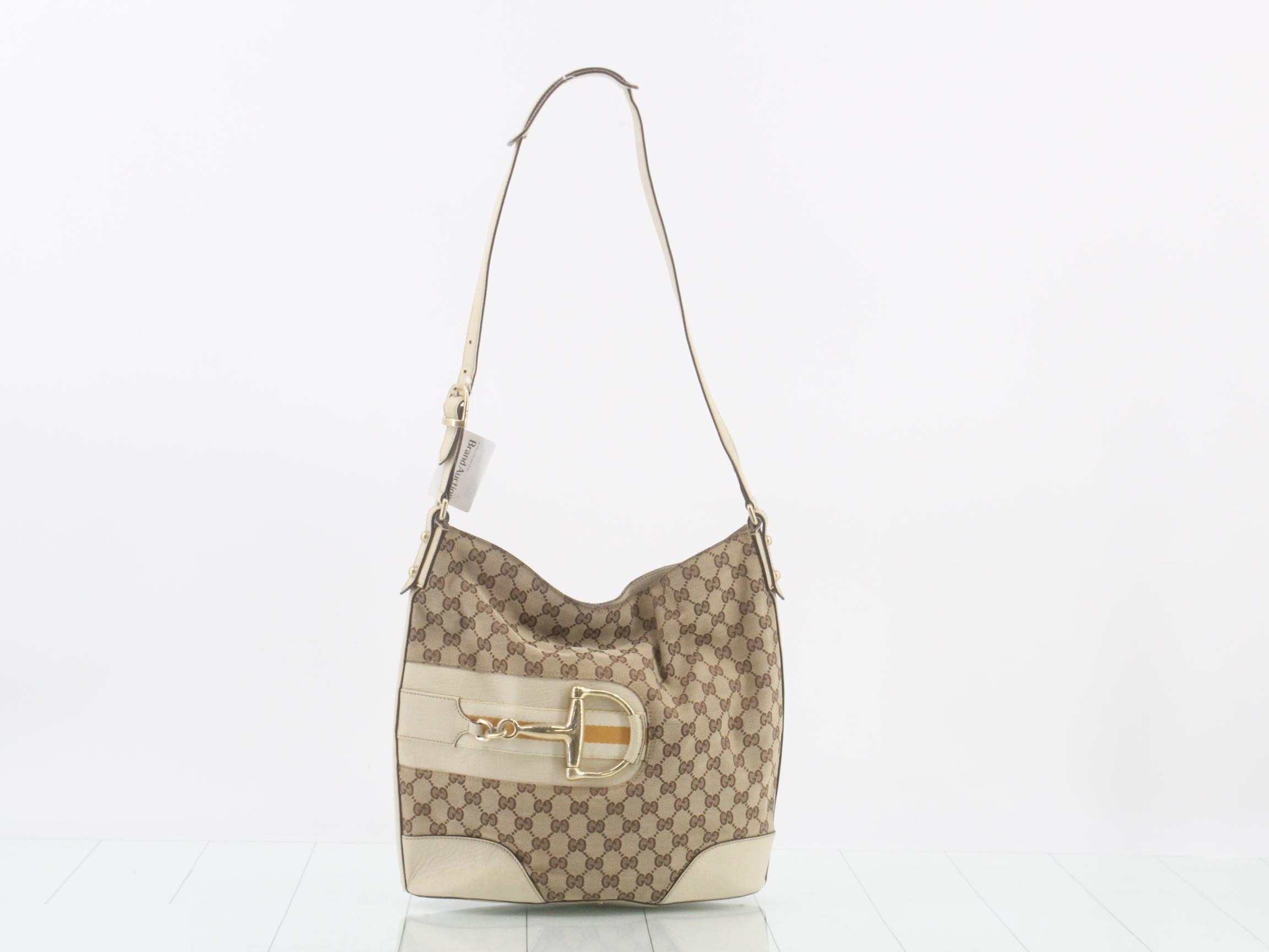 GG Canvas Horsebit Shoulder Bag