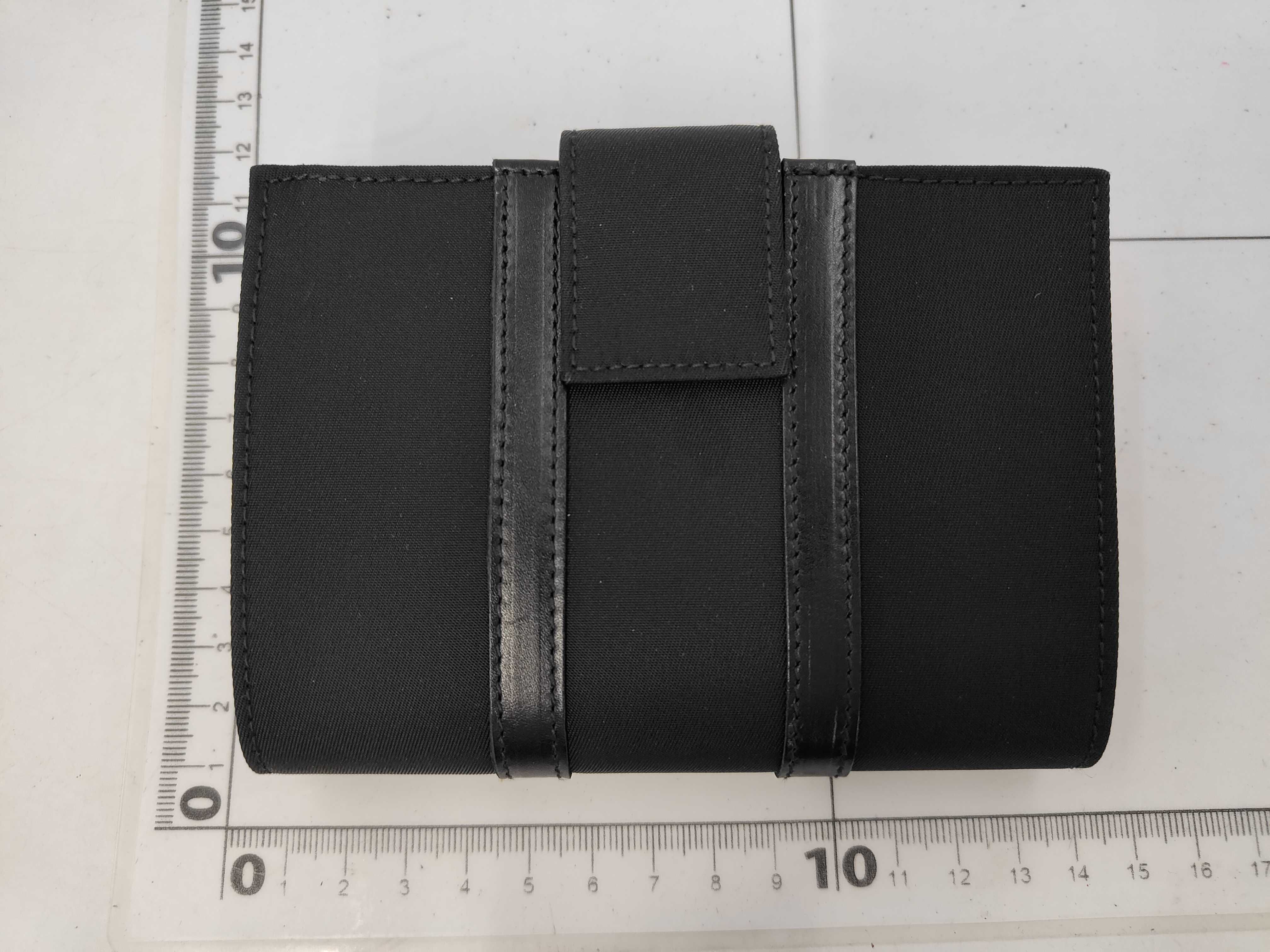 bi-fold wallet, nylon, black, 1M0523 — view 2