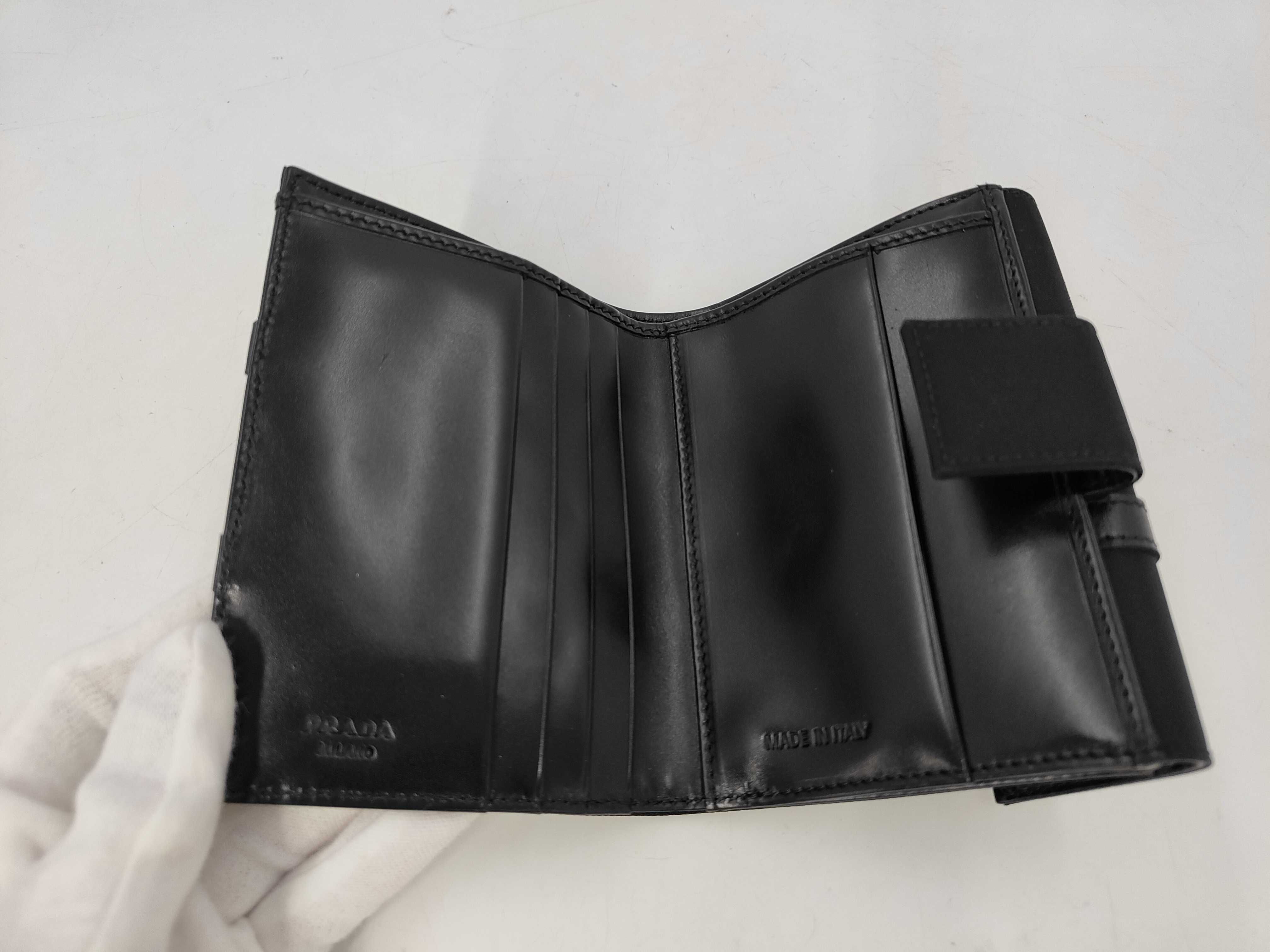 bi-fold wallet, nylon, black, 1M0523 — view 7