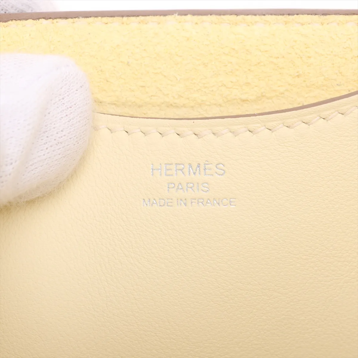 in the Loop 18 Taurillon Clemence x Swift Jaune Milton Silver hardware K:2025 — view 9