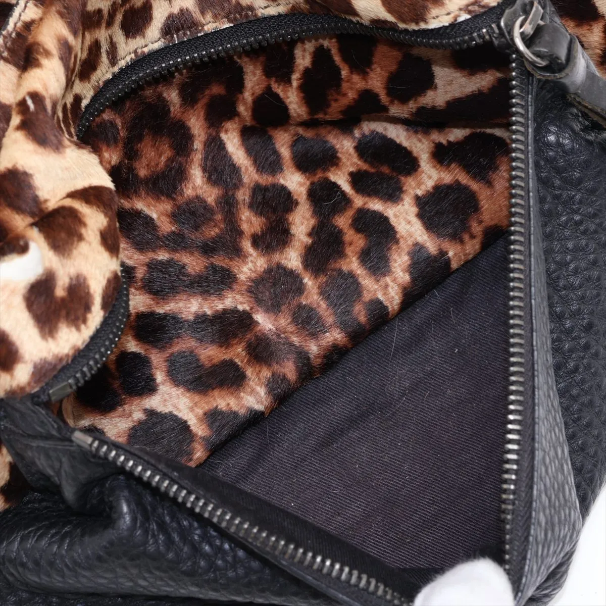 Calf Hair x Leather Backpack/Rucksack Brown x Black — view 11