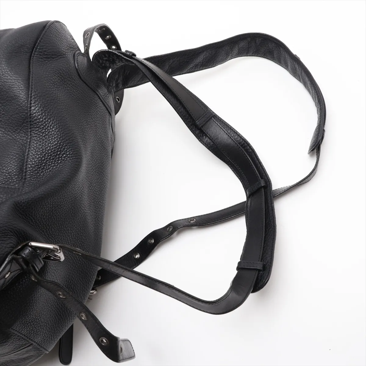 Calf Hair x Leather Backpack/Rucksack Brown x Black — view 6