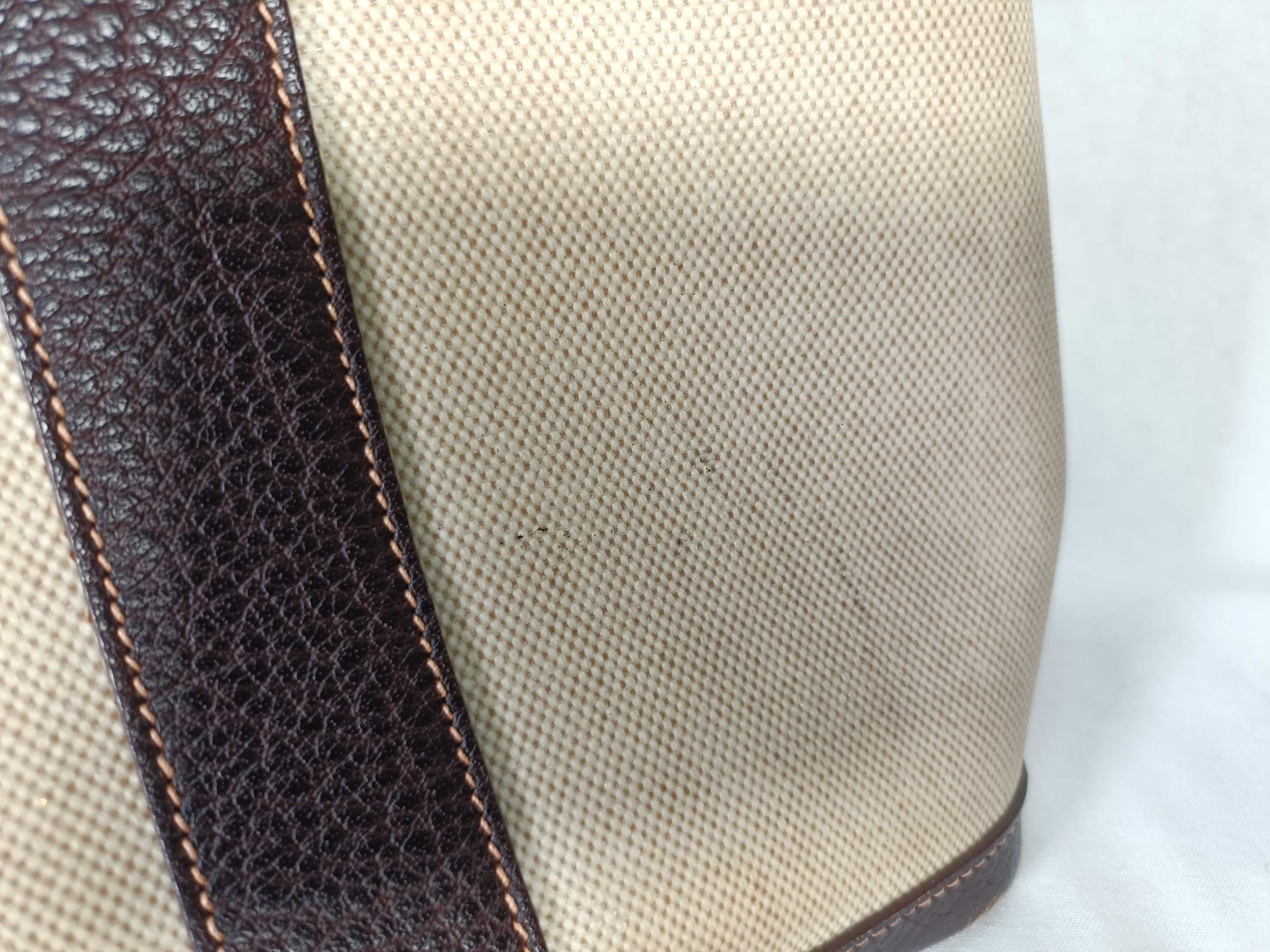 Garden Party 36 PM Toile H x Buffle Beige x Brown Silver Hardware T: 2015 Tote Bag — view 7