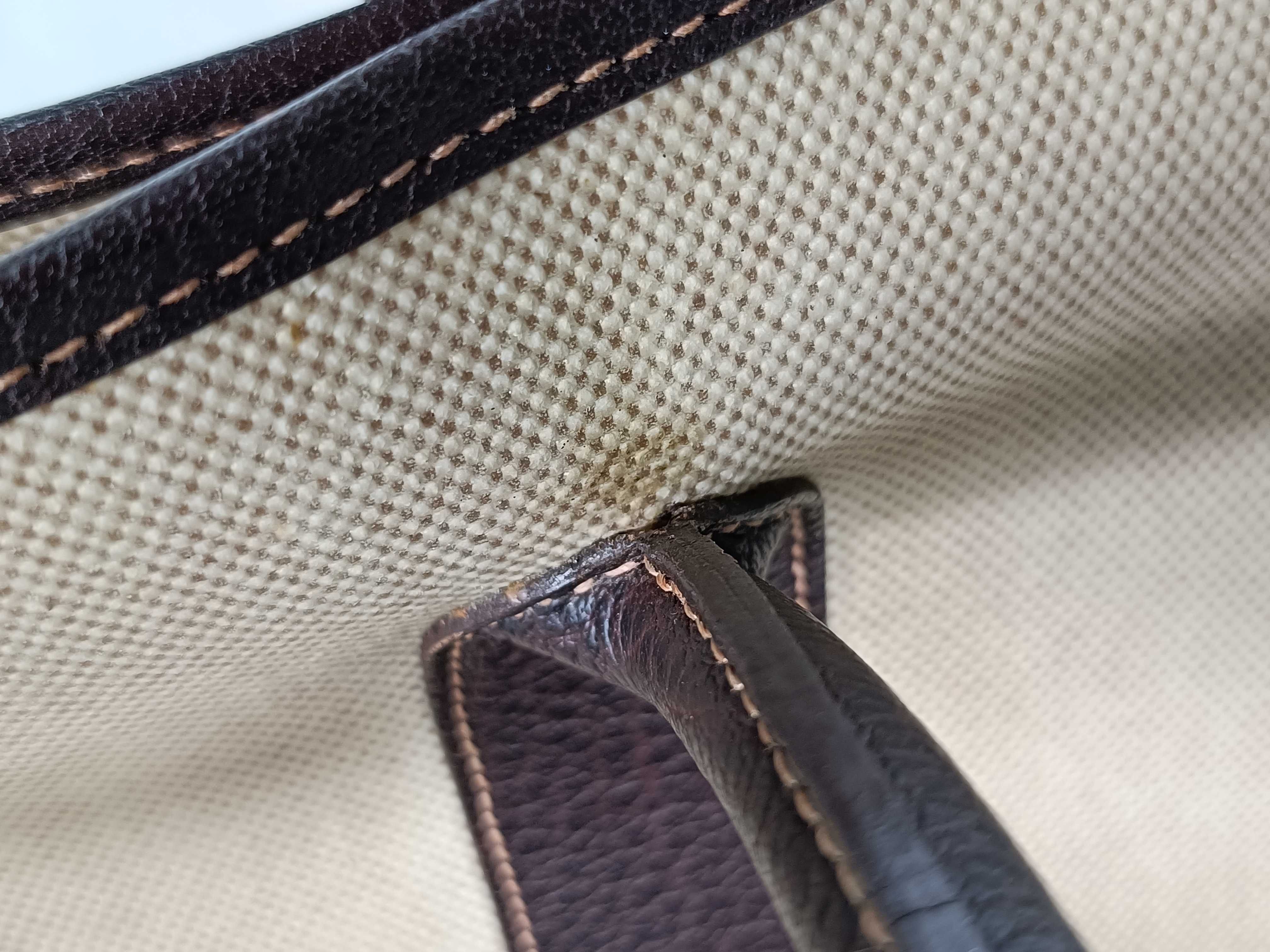 Garden Party 36 PM Toile H x Buffle Beige x Brown Silver Hardware T: 2015 Tote Bag — view 9