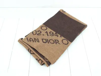 Logo Scarf, Brown