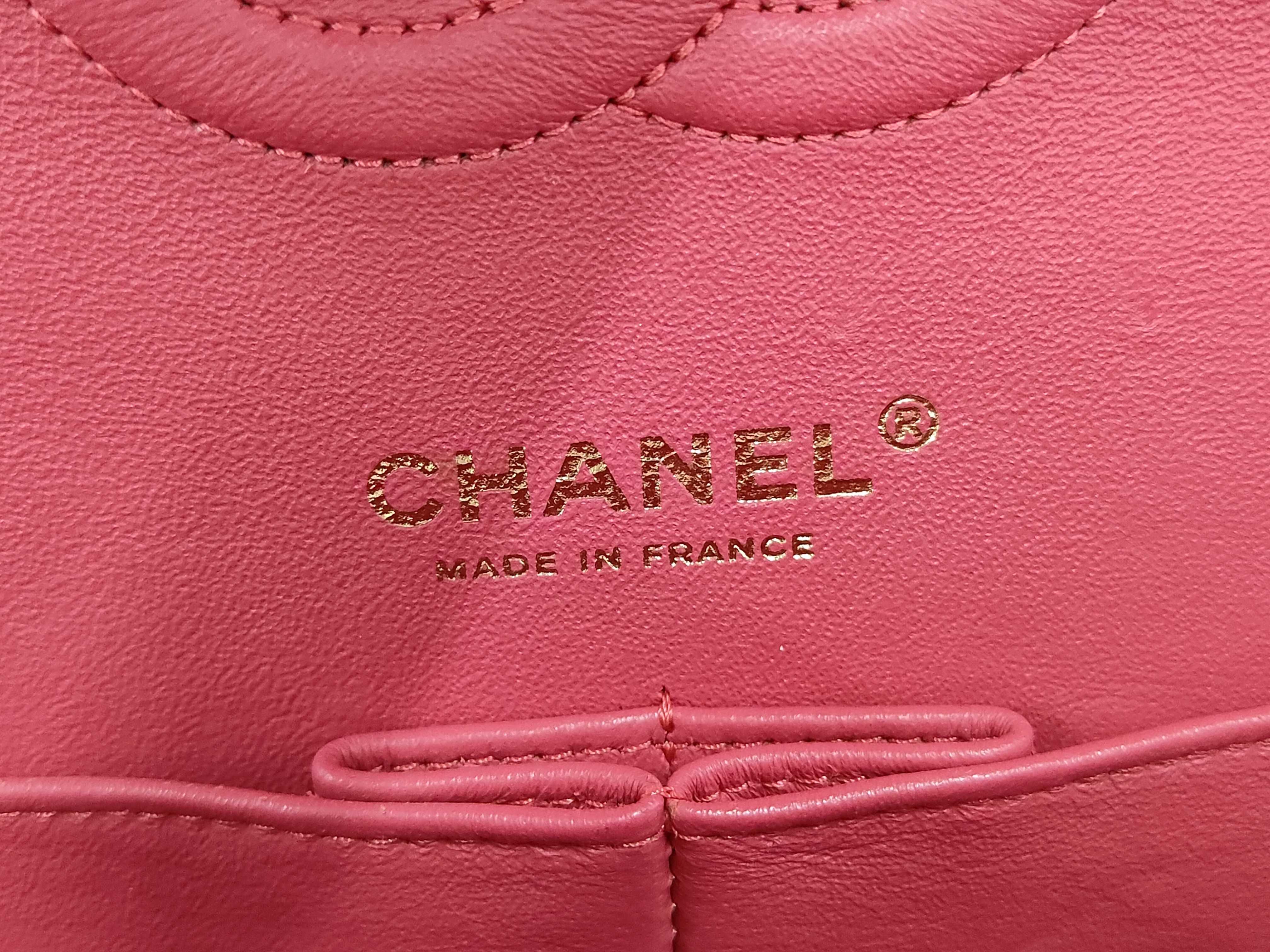 Matelassé Pink Limited Edition Double Flap Shoulder Bag — view 11